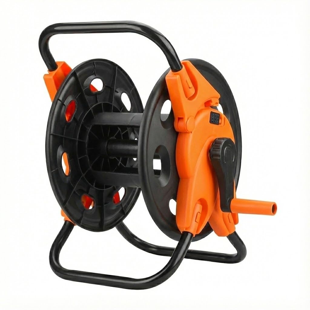 Wokin Garden Hose Reel Cart, Hose Trolley with up to 45M 1/2''Garden Hose for Outdoor Planting Empty Hose Reel