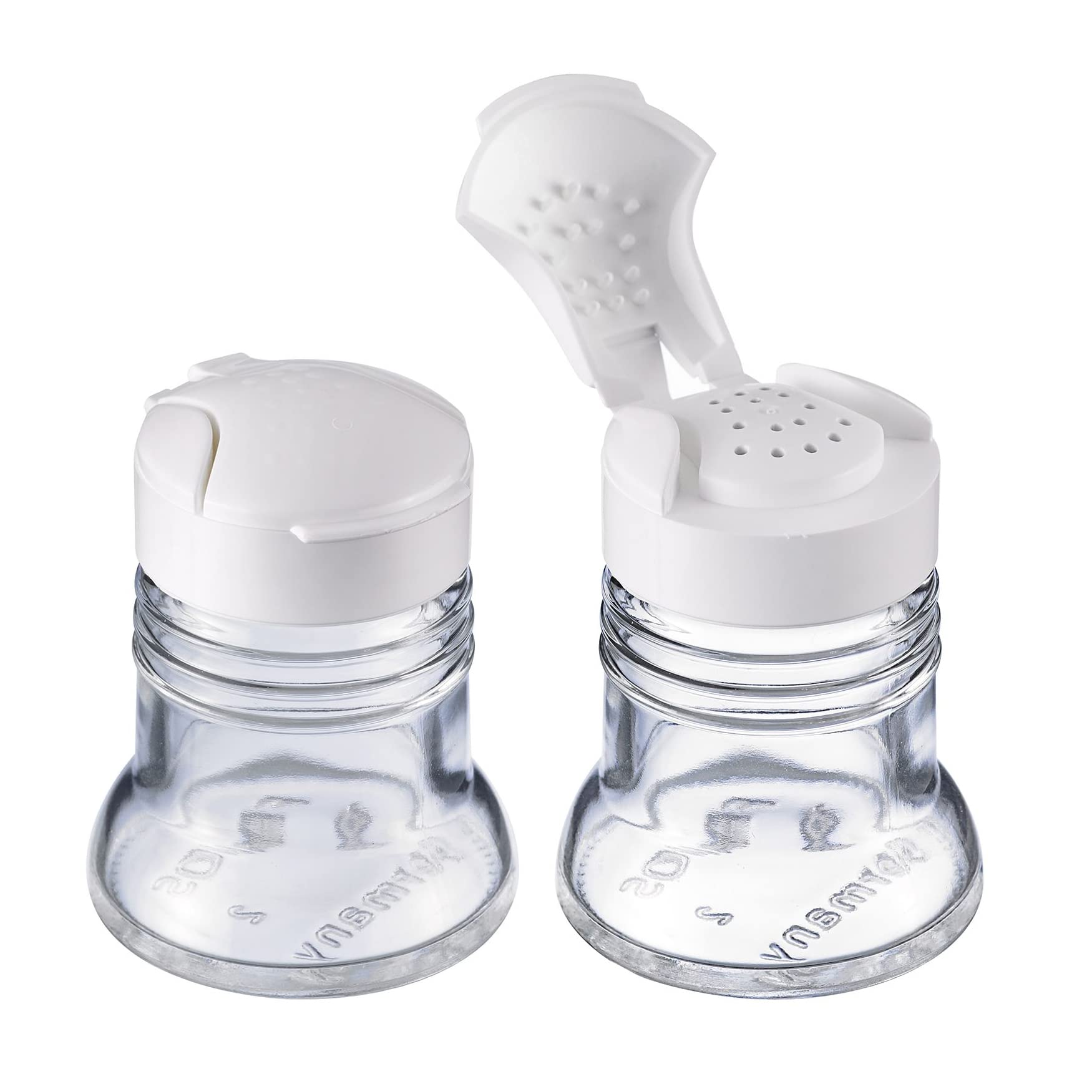Westmark Universal Shaker, Volume: 40 ml each, Glass/Plastic, Paris-Snap, White/Transparent, 63052270