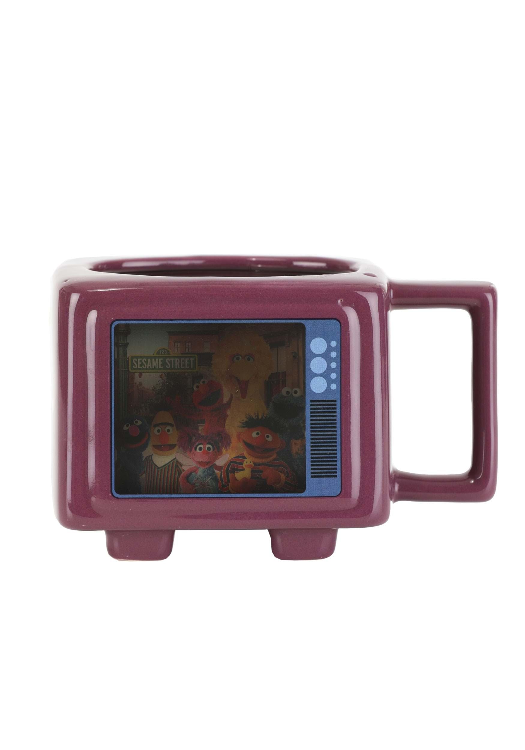 Sesame Street Heat Reveal TV Shape Ceramic 8oz Mug Standard