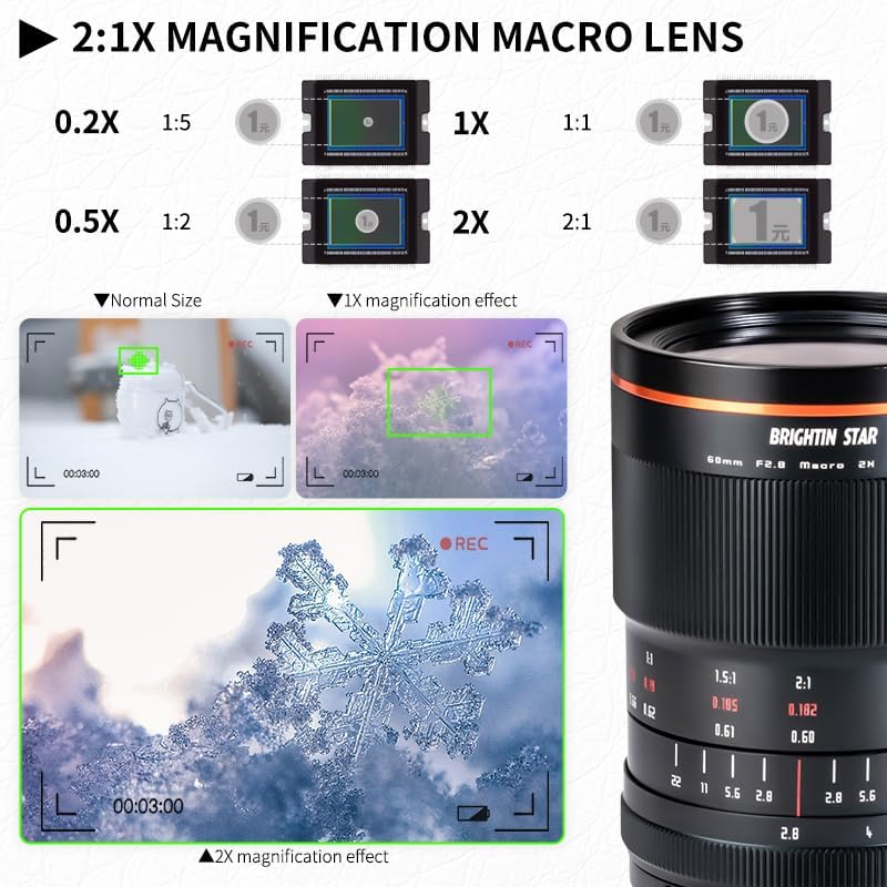 新品同様Brightin Star 60mm f2.8 2倍拡大 APS-C Amazon.co.jp: Brightin Star 60mm f2.8 2倍拡大 APS-C マクロ