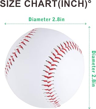 Baseball 12 Ball Pack Practice Training Baseballs for Youth/Adult 9 Inch Baseballs for Pitching Throwing Autographs Baseball(One Dozen)