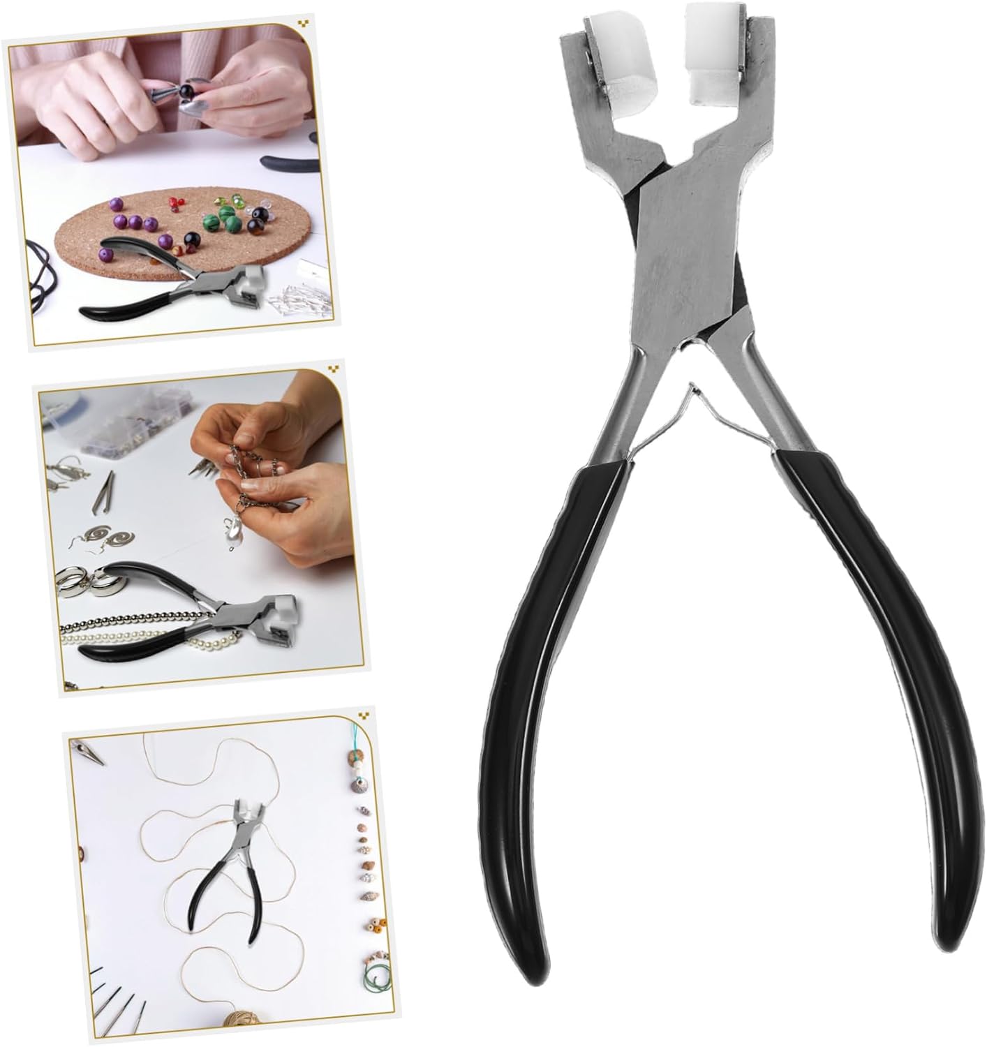 Jewelry Accessory Tools Bracelet Bending Pliers with Nylon Wire Forming Bead Bending