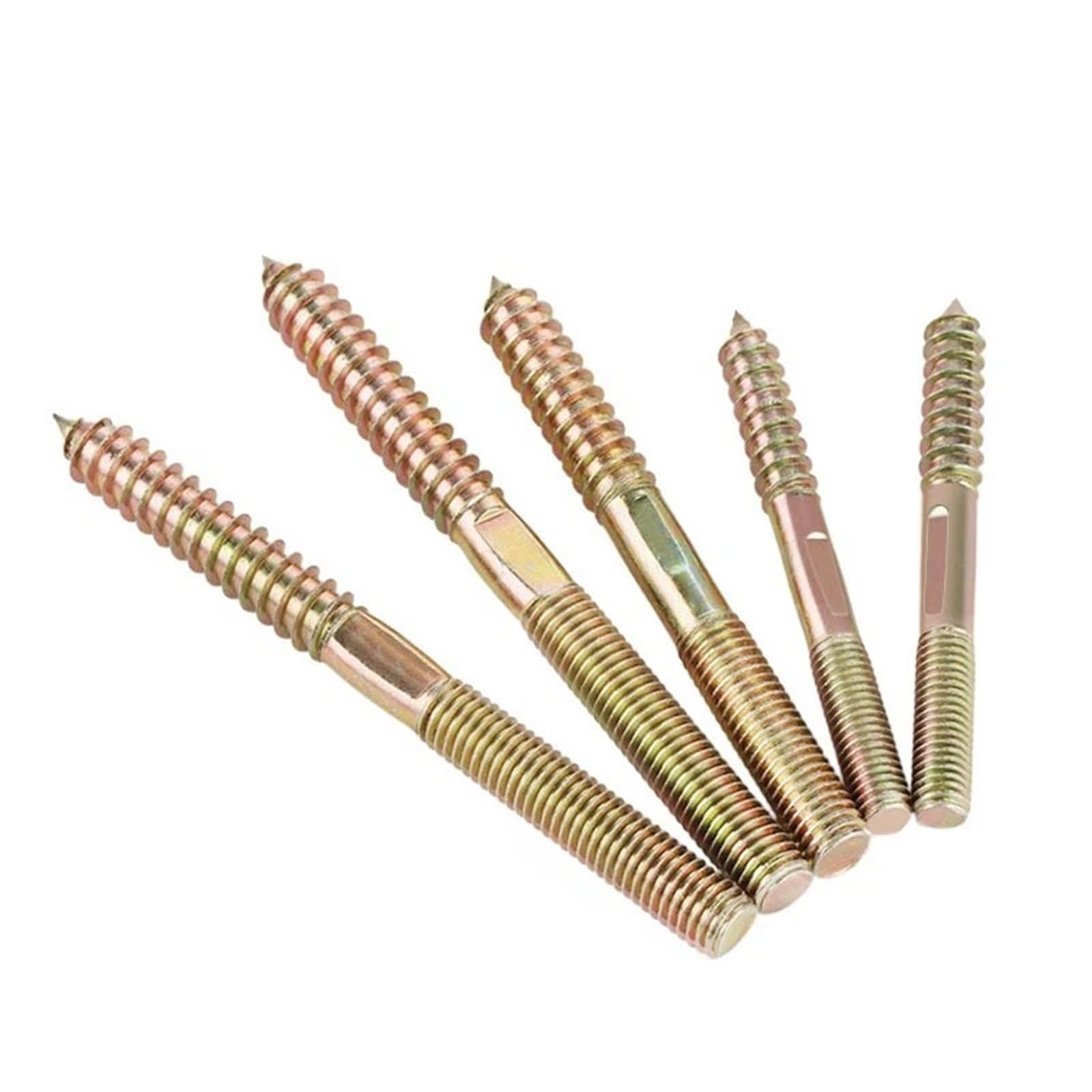 Tornillos autorroscantes de doble extremo M6 M8 mm Perno roscado de madera a metal Paquete de 50(M8x90mm)