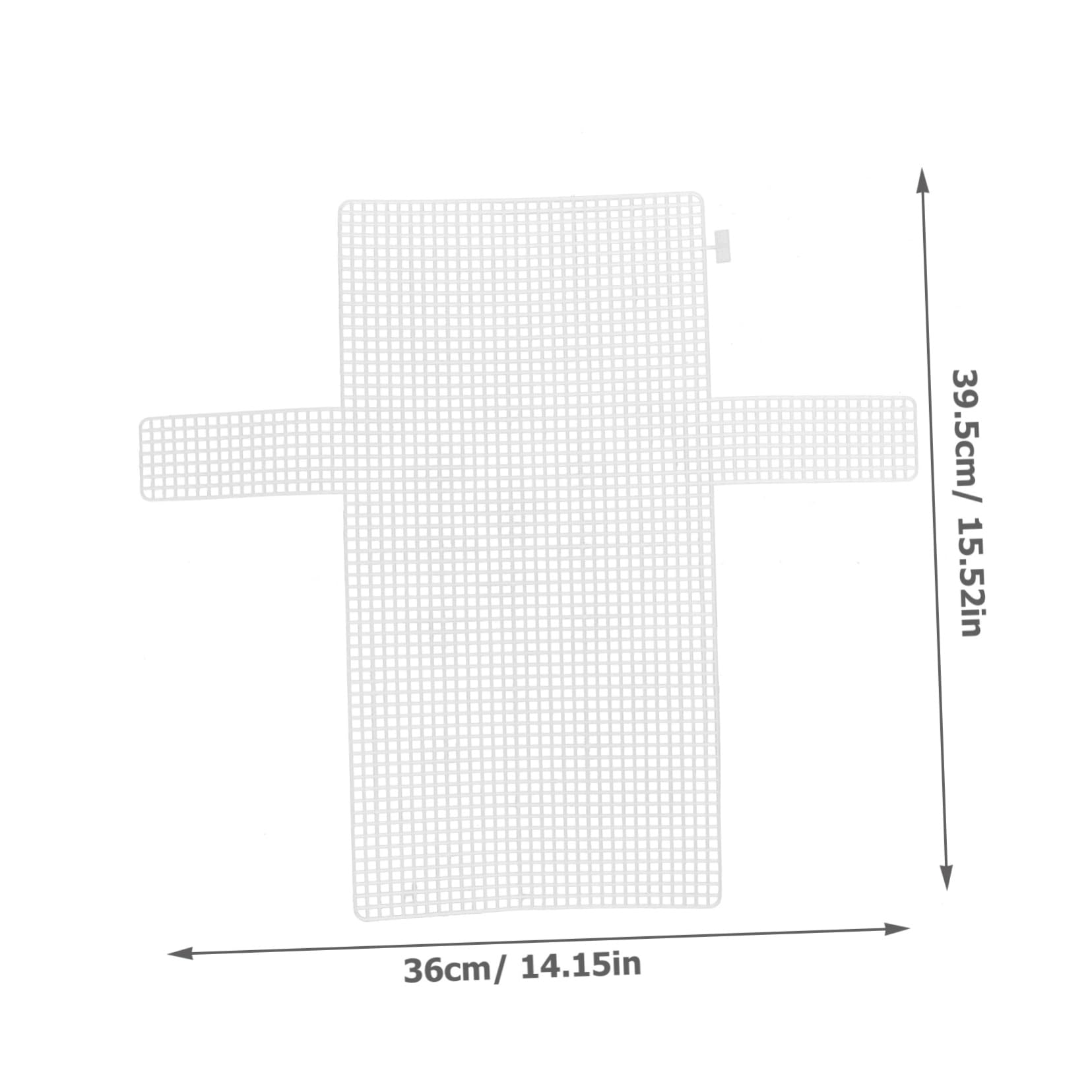 KONTONTY Wire Mesh Pads White Plastic Mesh Pads Plastic Mesh for Bag Making Stitching Mesh Plastic