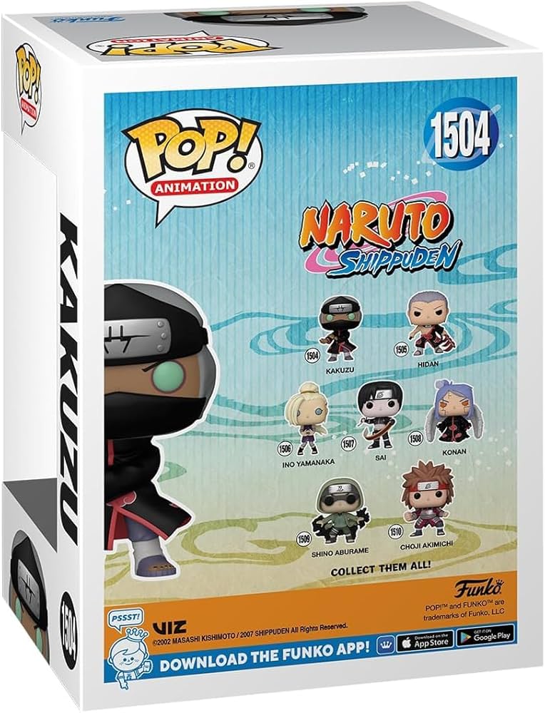 POP Naruto Shippuden - Kakuzu Funko Vinyl Figure (Bundled with Compatible Box Protector Case), Multicolor, 3.75 : Toys & Games - Amazon.com