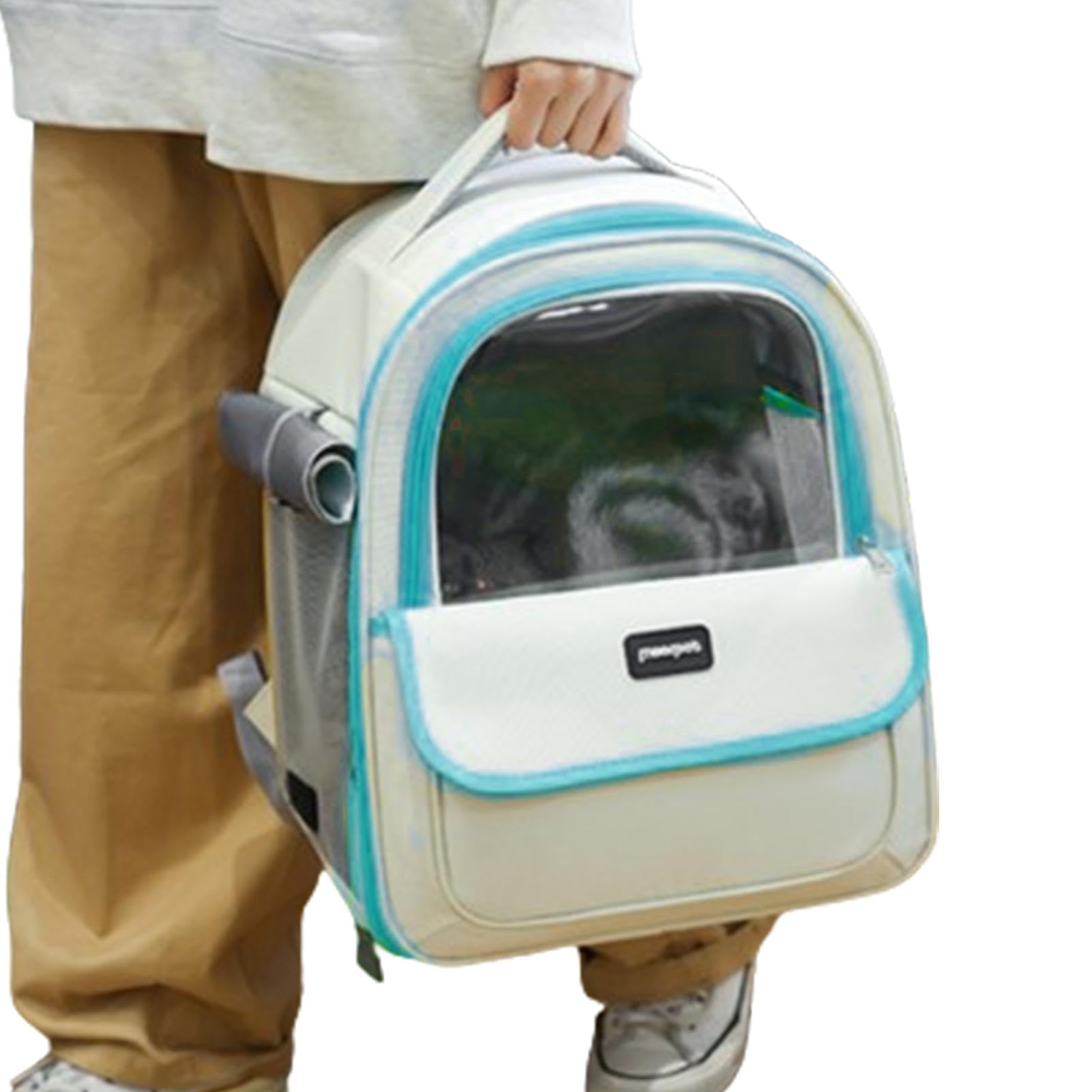 Mochila de burbujas para mascotas – Bolsa de transporte de burbujas para gatos, mochila transpirable para gatos y perros pequeños, transportador de perros pequeños, cómoda mochila para gatos, cachorro
