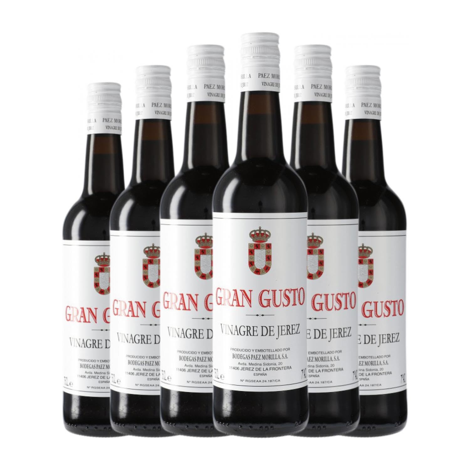 Vinagre Gran Gusto Jerez 75 cl (Caja de 6 Botellas de 75 cl)