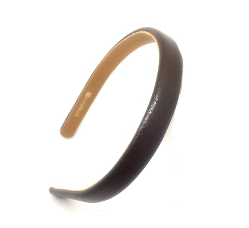 Miniatura 2 de wardani 58 Diadema piel italiana Piel de Cordero Hecho a mano en EE UU Basic Marrón