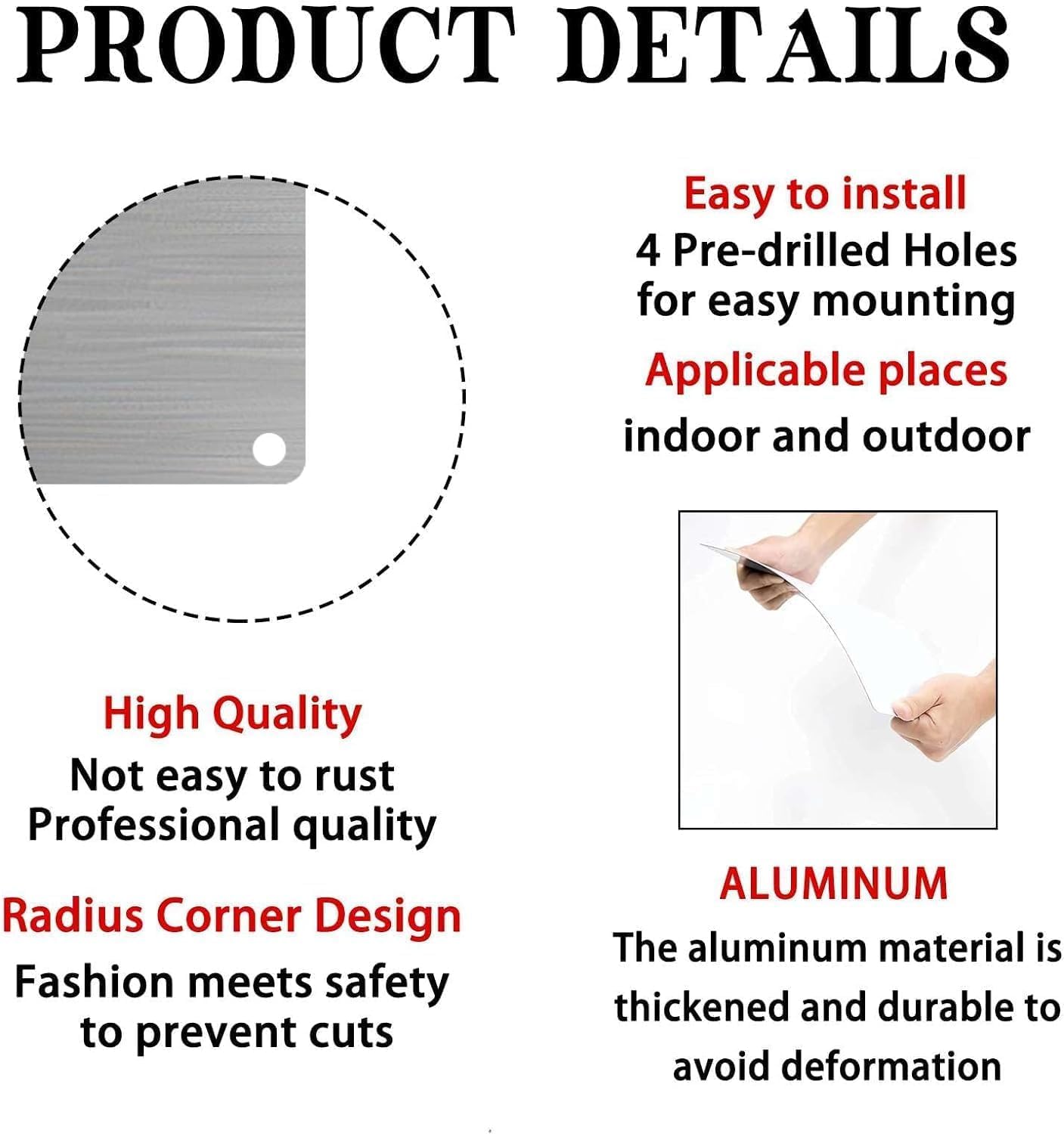 Metal Sign, Prohibition Sign No Fishing Sign No Fishing Se Prohibe Pescar Rust Free with 4 Pre-drilled Holes Waterproof, Fade and Scratch Resistant, Suitable for Indoor and Outdoor 8 x 12 Inch