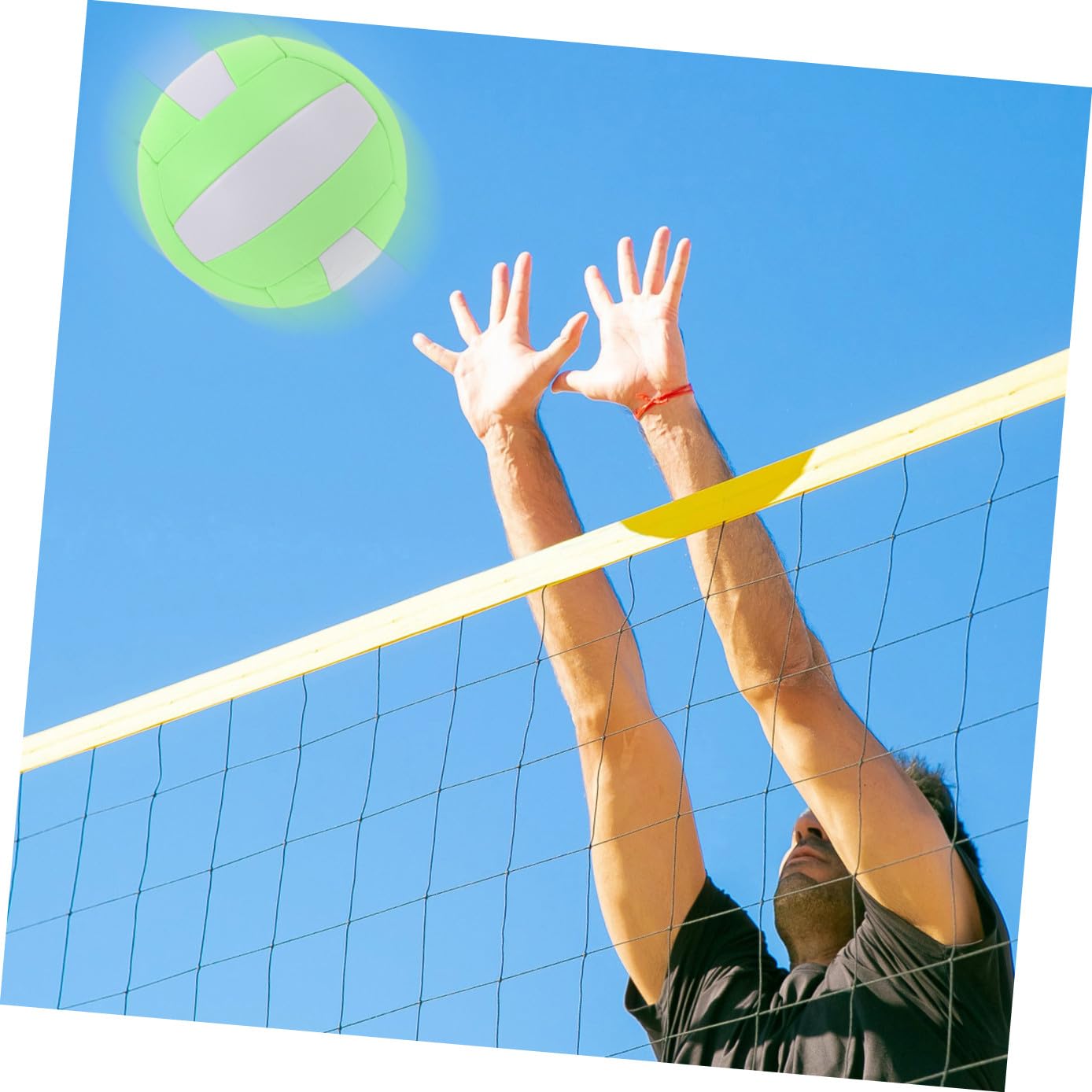 INOOMP Voleibol de Interior Voleibol de Entrenamiento Inflable para niños Balón de Entrenamiento de vóleibol para Deportes de Interior