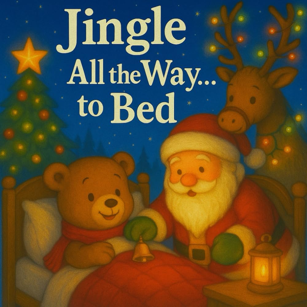 Jingle All the Way… to Bed: A Cozy and Magical Christmas Bedtime Story for Kids Ages 3–7 — A Heartwarming Holiday Picture Book About Santa, Reindeer, ... Journey to Sweet Dreams on Christmas Eve