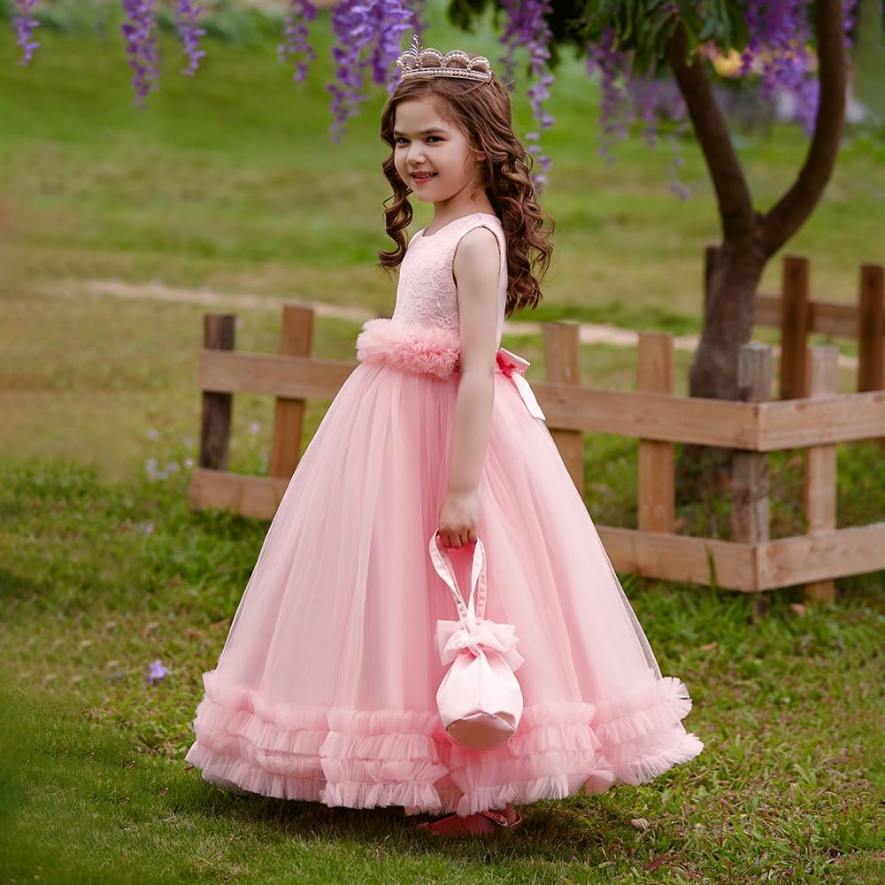 Cichic Elegant Little and Big Girls Long Birthday Party Wedding Pageant Graduation Prom Maxi Dresses 4-14Years - Image 3