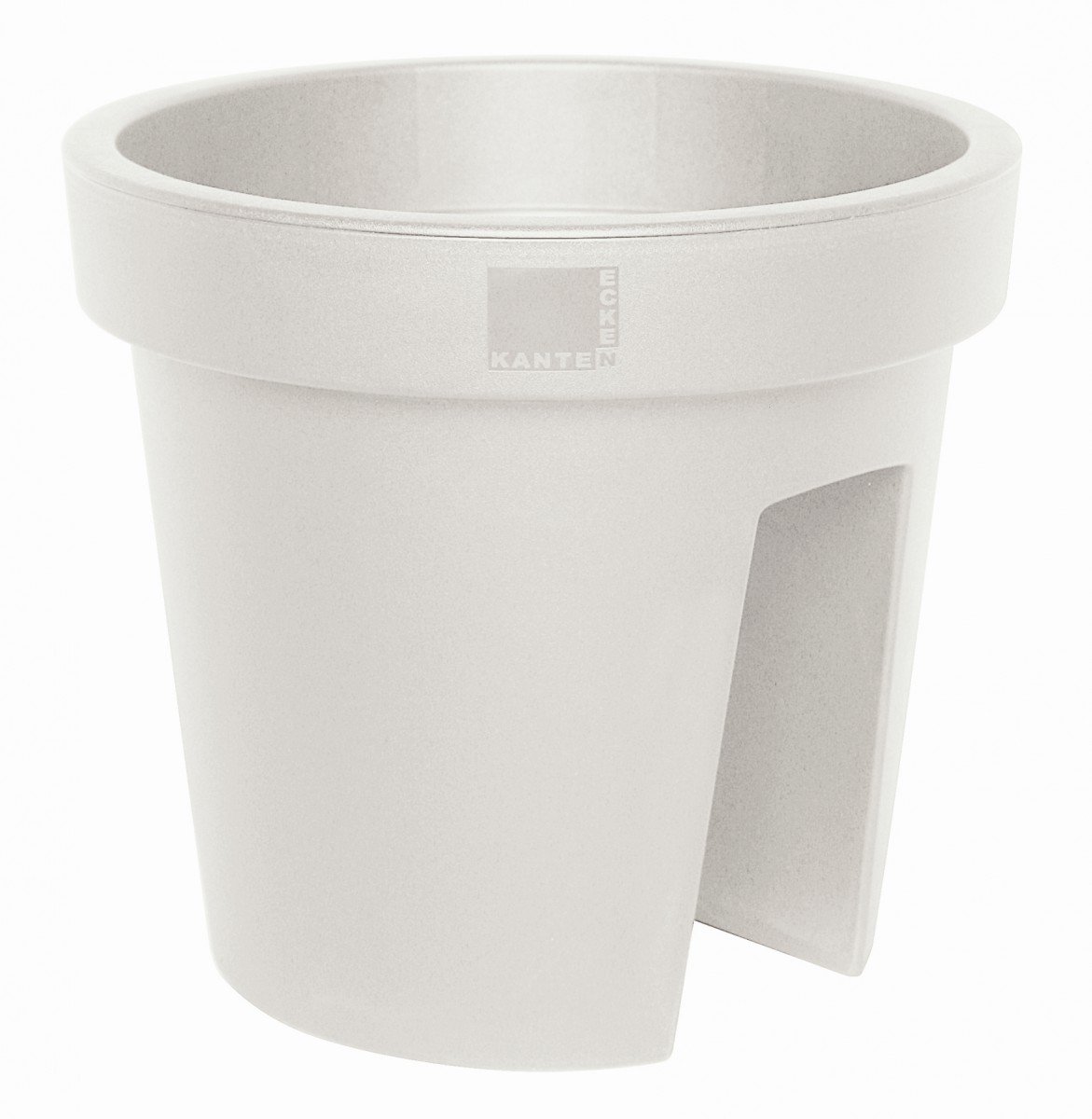 E&K Gelnder Pflanztopf Gelndertopf Blumentopf Balkontopf aus Kunststoff  Ecken und Kanten, Farbe:cremewei : Amazon.de: Garten