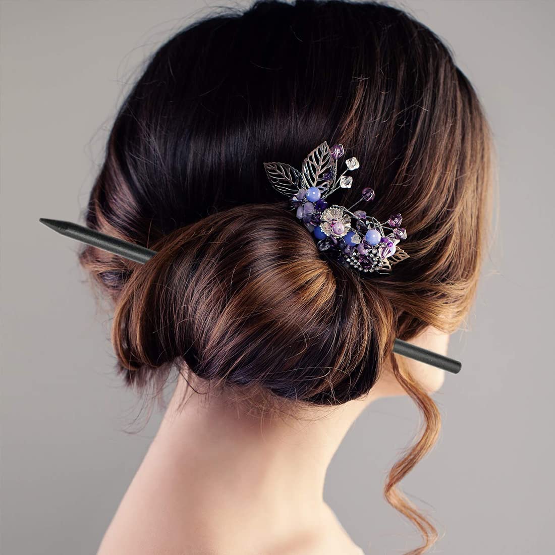 2 pezzi di forcina stile cinese per capelli in legno nero, bastoncini per capelli, bacchette per capelli, decorazione lunga, accessori per capelli – acquista a prezzi convenienti sul marketplace