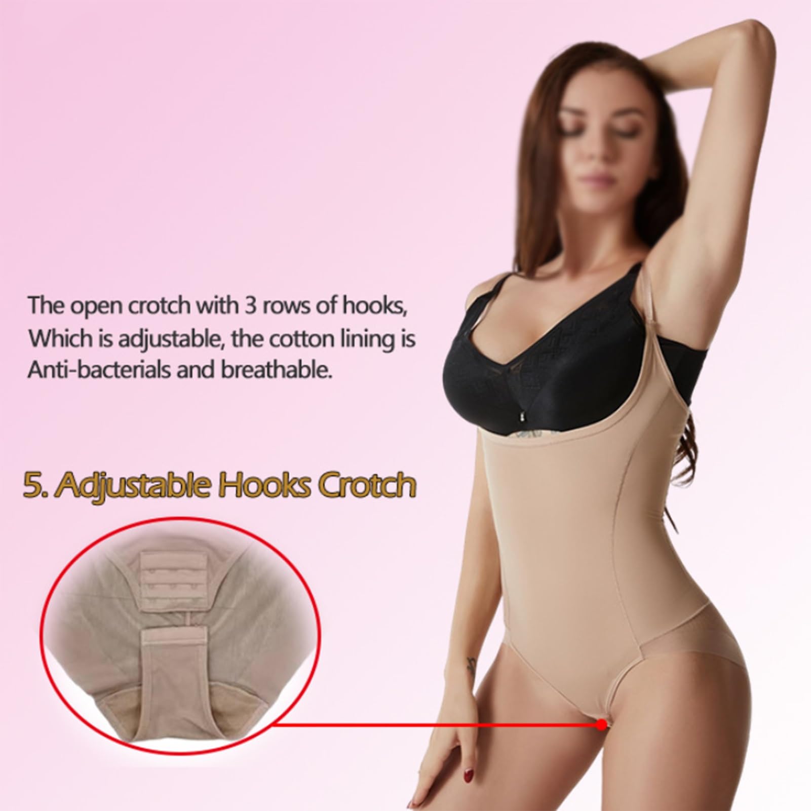 MOCHAMIK Bielizna wyszczuplająca, bielizna modelująca Push Up Seksowne bezszwowe body gorsetują talię Butt Lifter Body wyszczuplają brzuch