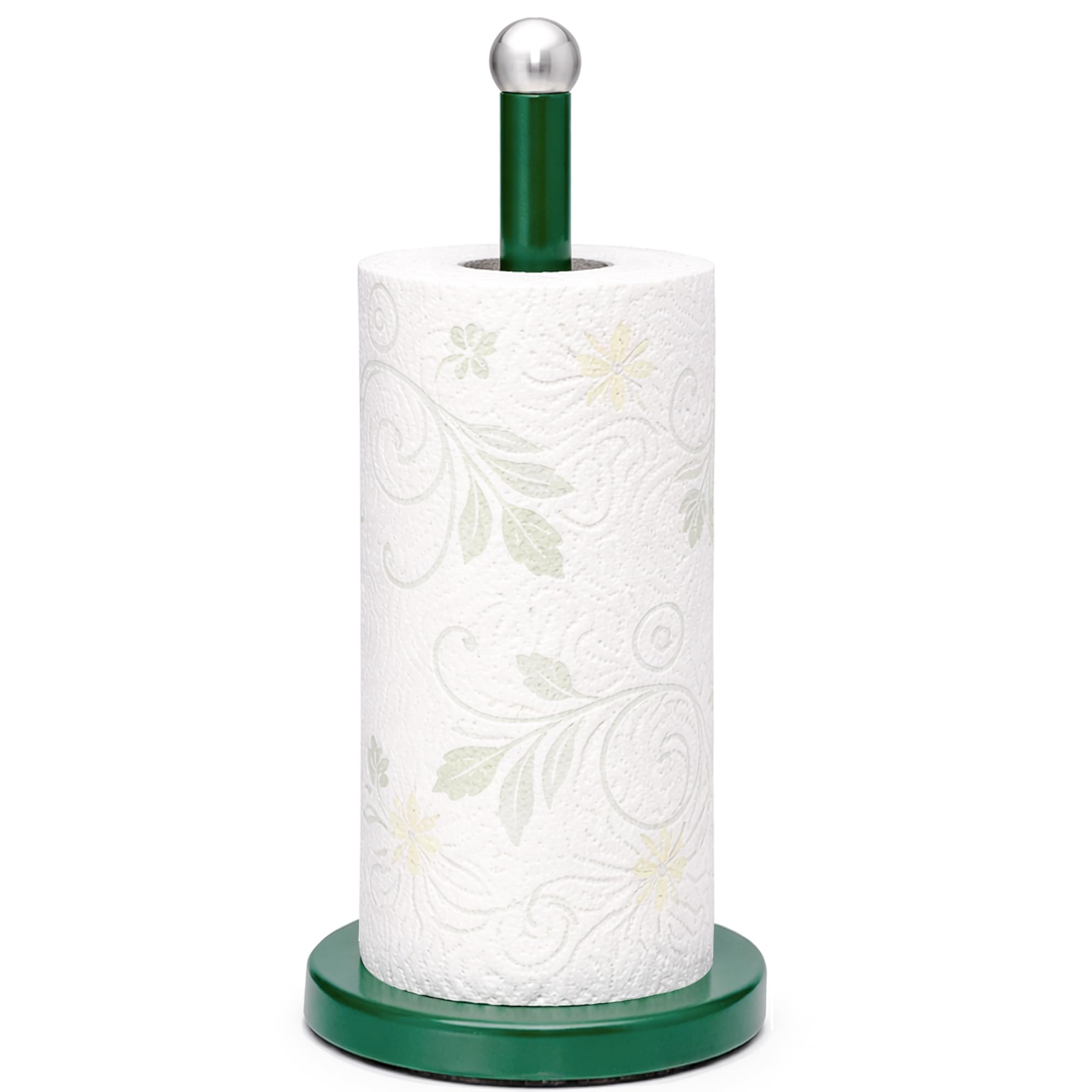 Innoteck Kitchen Paper Towel Holder - Stainless Steel - Green