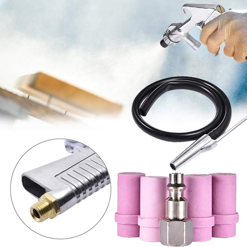 Buy Air Sand Blaster Kit Blasting Grit Shot Sandblaster Siphon Feed Gun Nozzle Tube Rust Remove