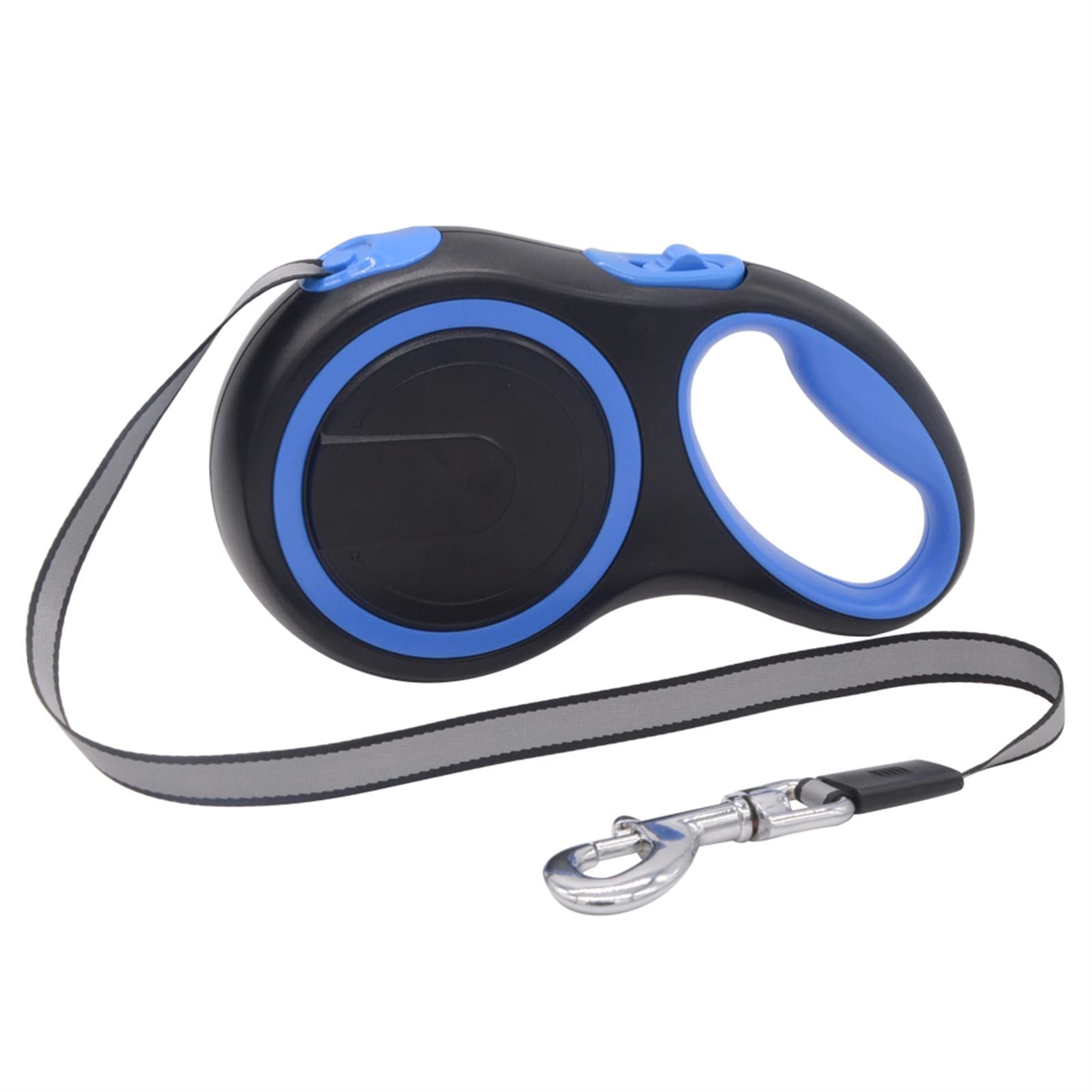 Correa retráctil para Perros, Correa retráctil for Perros de Nailon for pasear a Mascotas Resistente for for(Black Blue,5M Plus50kg)