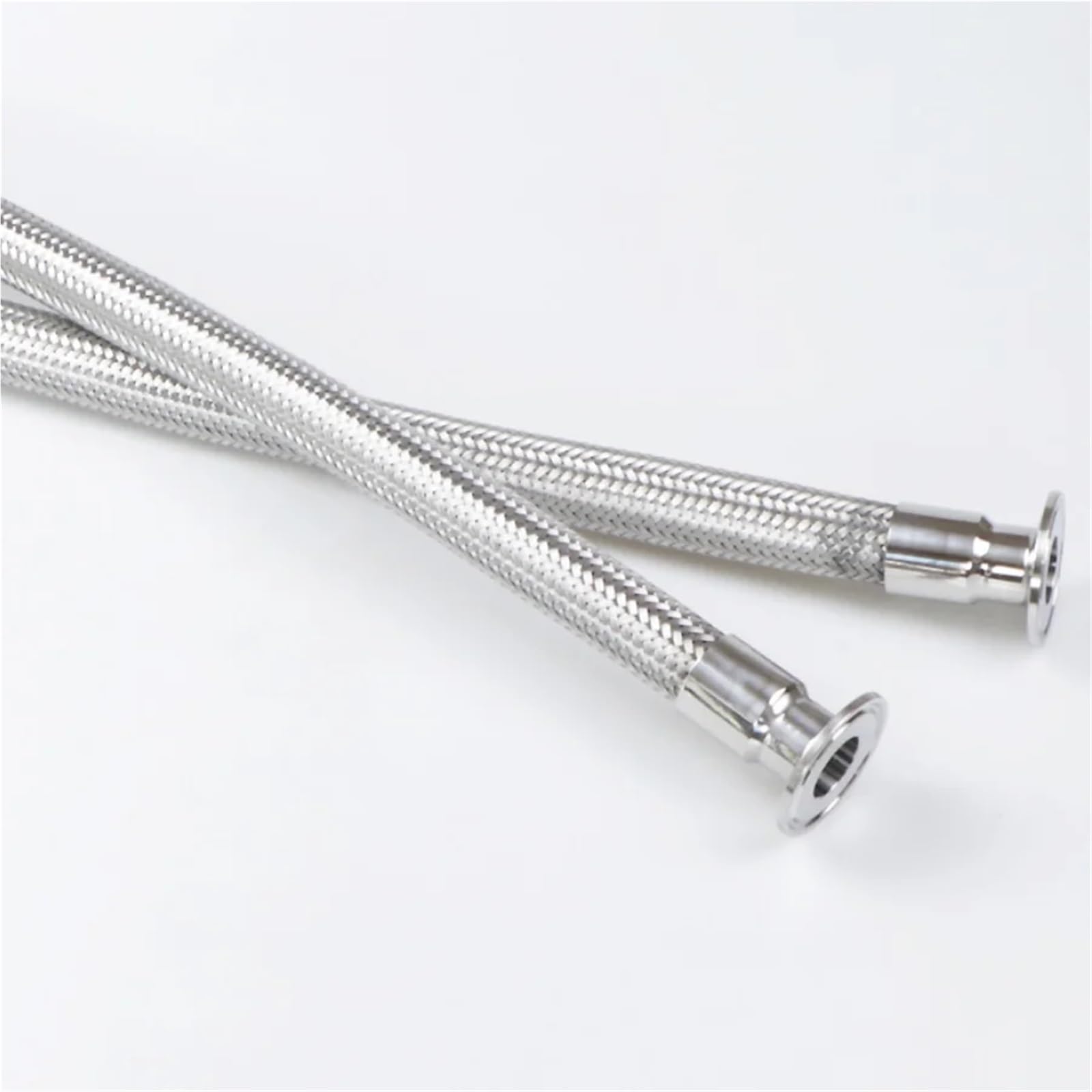 Tubo de 19/25/32/38/45mm OD x 1,5 "2" Tri abrazadera 304 tubo suave trenzado de acero inoxidable fuelle for 500 700 1000 1500 2000mm(19mm OD K50.5mm 1500mm)