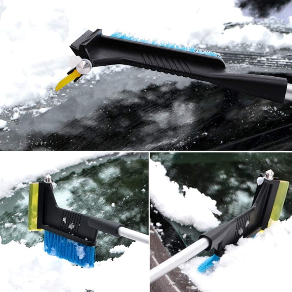 XMING Cepillo de Nieve Aleación de Aluminio Telescópico Cepillo de Nieve Pala de Hielo Remoción de Nieve Remoción de Nieve Desfronte Invierno Snow Showel Auto Suministros Cepillo de Nieve