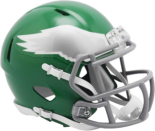 Riddell Philadelphia Eagles NFL 2023 On Field - Casco alternativo de mini velocidad (verde Kelly)
