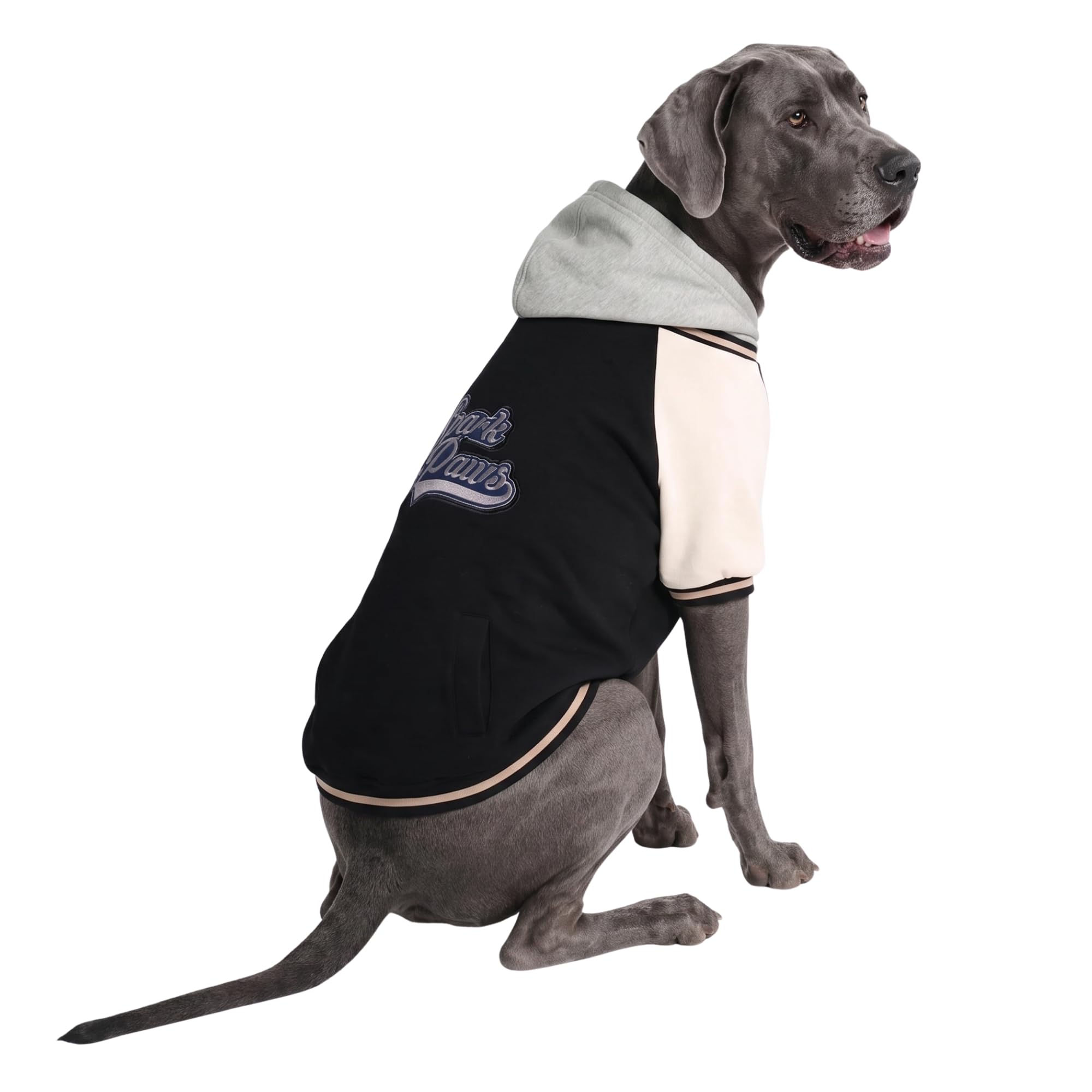 Spark Paws Varsity Dog Jacket - Dog Hoodie Winter Coat for Small Large Dogs