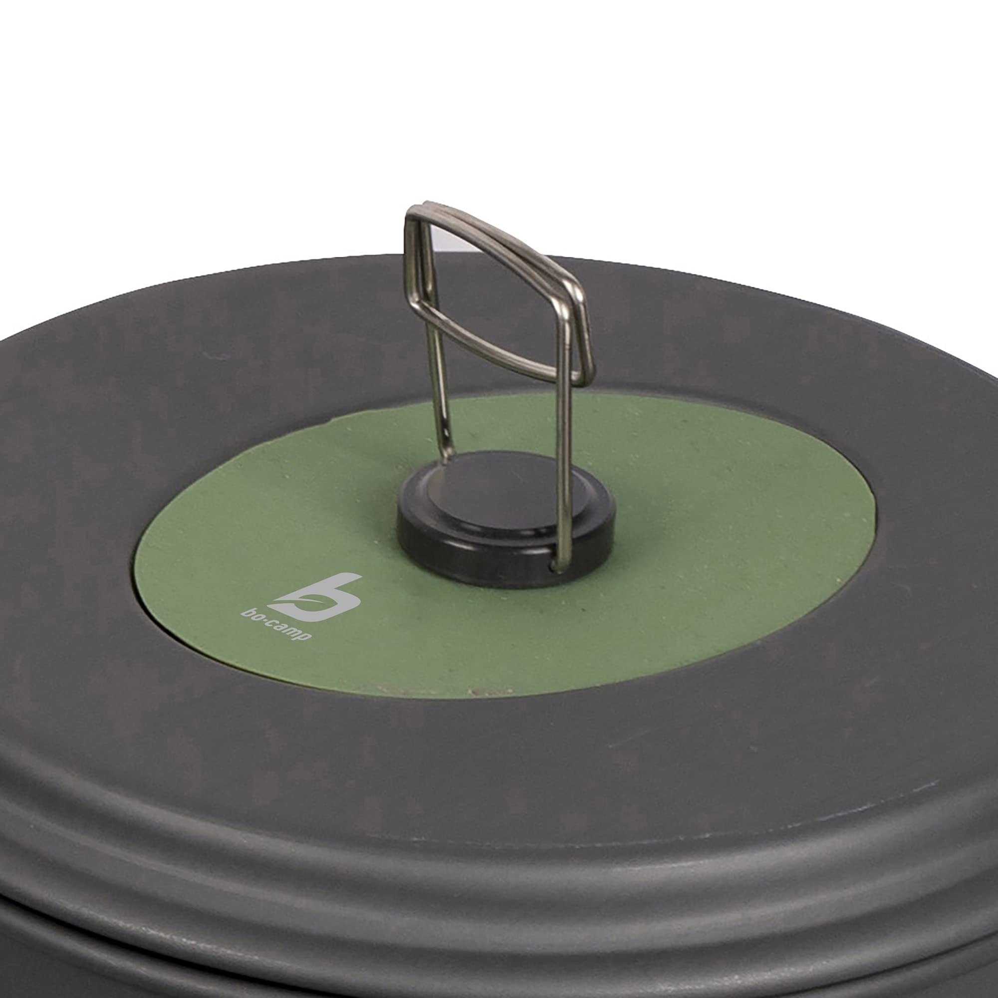 Bo-Camp - Casseroles - Explorer - 4 pcs - Anodisé dur, Anthracite/Rouge