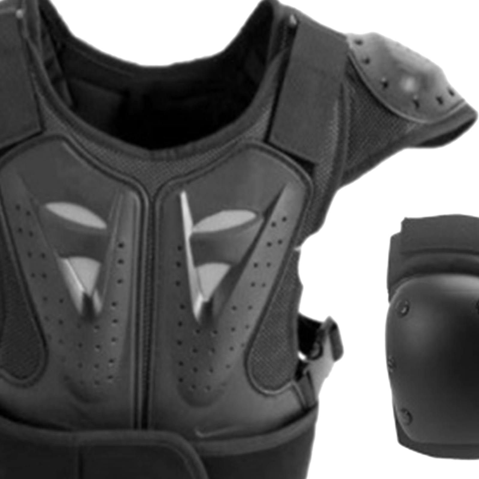 Gilet de pour Enfants, Combinaison de Vélo, Protections Intégrales, Genouillères et Coudières Portables pour La Conduite à, Style A