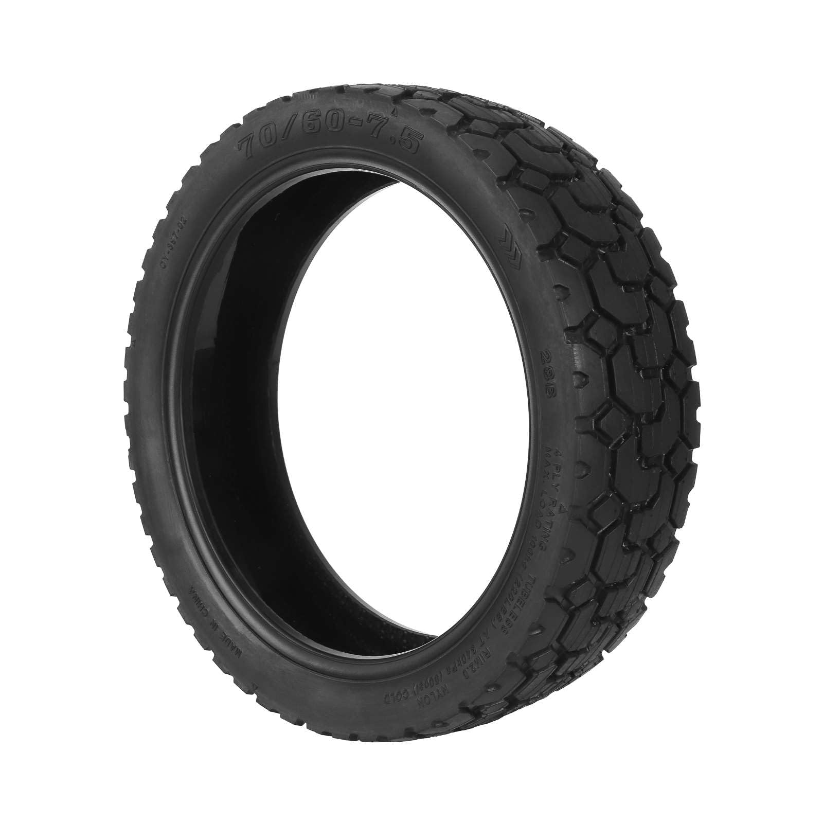 TREFAN 70/60-7,5 Verdickter Tubless Reifen für Segway ZT3 Pro D Elektroroller 11-Zoll Ersatzreifen Verdickte Schlauchlose Reifen Langlebiger, Rutschfester Ersatzräder Scooter (1 Stk mit Gelschicht)