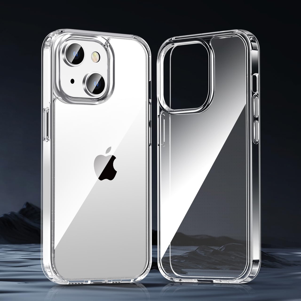 tigratigro Cover per iPhone 14 Plus 6.7 Pollici, Anti Ingiallimento,Custodia con Assorbimento degli Urti e Anti-Graffio,Struttura Protettiva Antiscivolo, Classico Stile Cover Trasparente