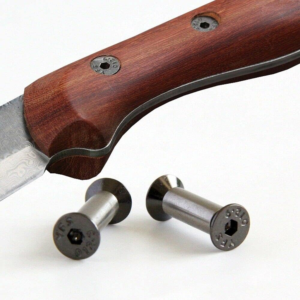 40pcs Knife Handle Bolt Rivets Screw Fastener Nut DIY Material US