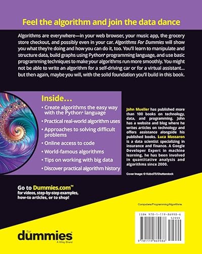 For Dummies 9781119869986 Algorithms For Dummies thumb #1