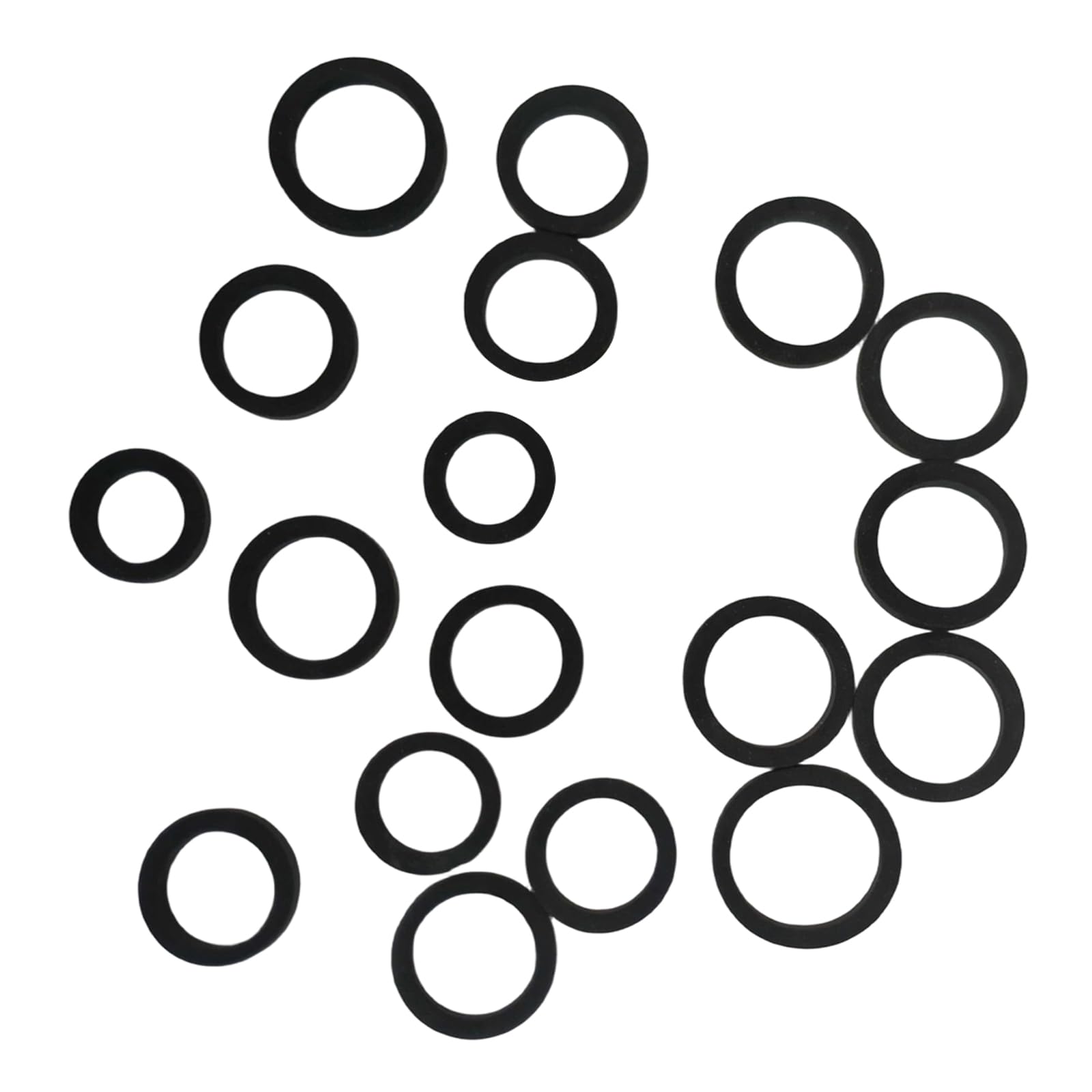 Bulk Set di 100 anelli elastici in gomma resilienti per riparazione radio vintage, dimensioni interne 9-13 mm, funzione liscia, registratore a nastro in gomma