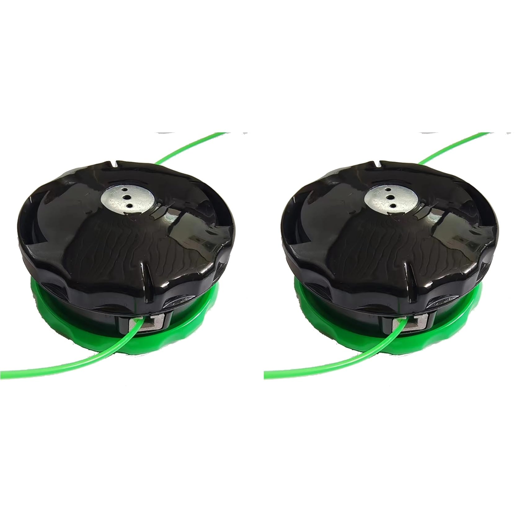 Jnchdghwa As Shown 2X Lawn Mower Trimmer Head, Grass Nylon Head, M10x1.25 Threaded, Automatic Outline Brush Cutter Parts