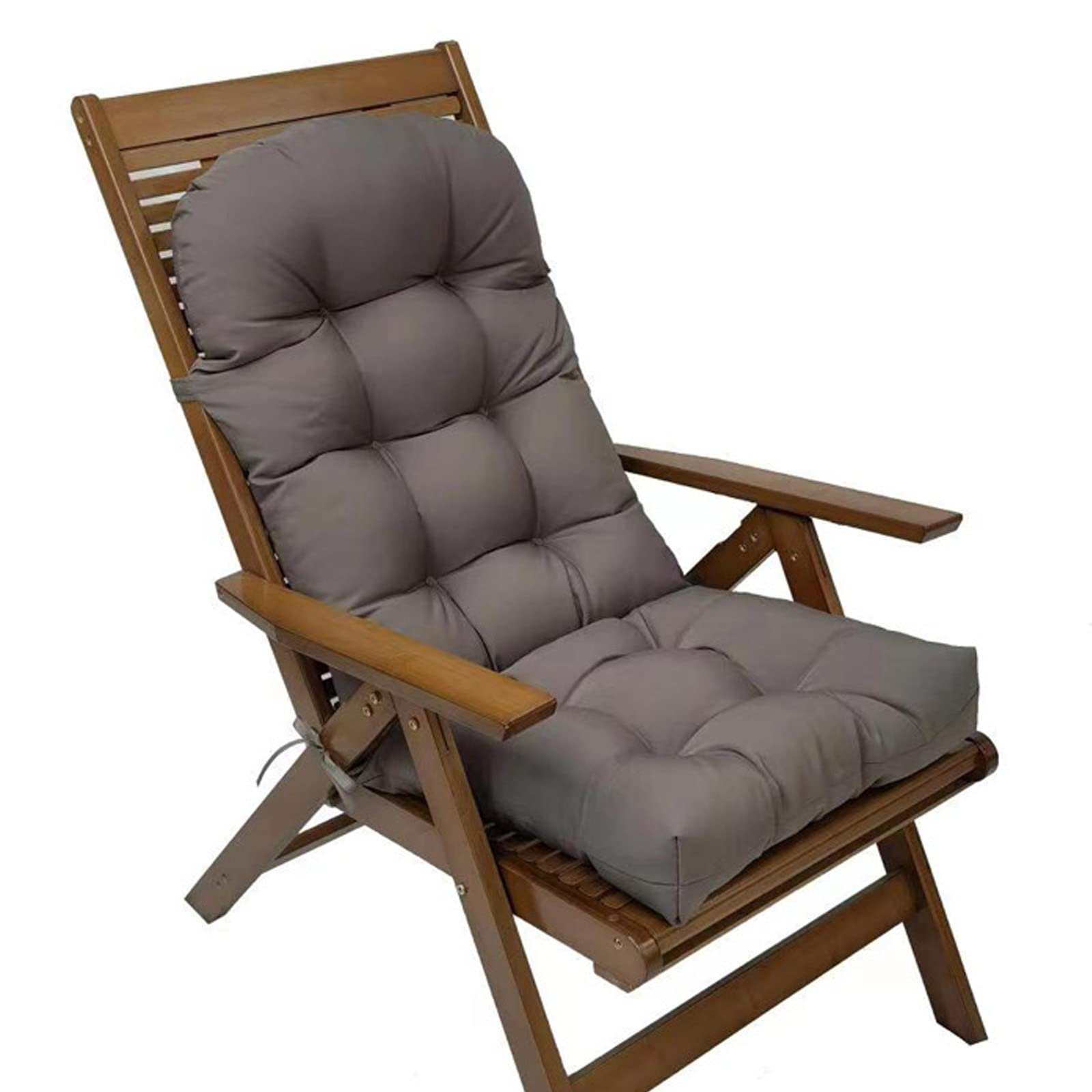 Outdoor Hochlehner-Kissen-Set, wasser- und schmutzabweisend, extra dicke 8 cm Füllung, perfekt für Gartenstühle, bequeme Sitzpolster für Terrassenmöbel