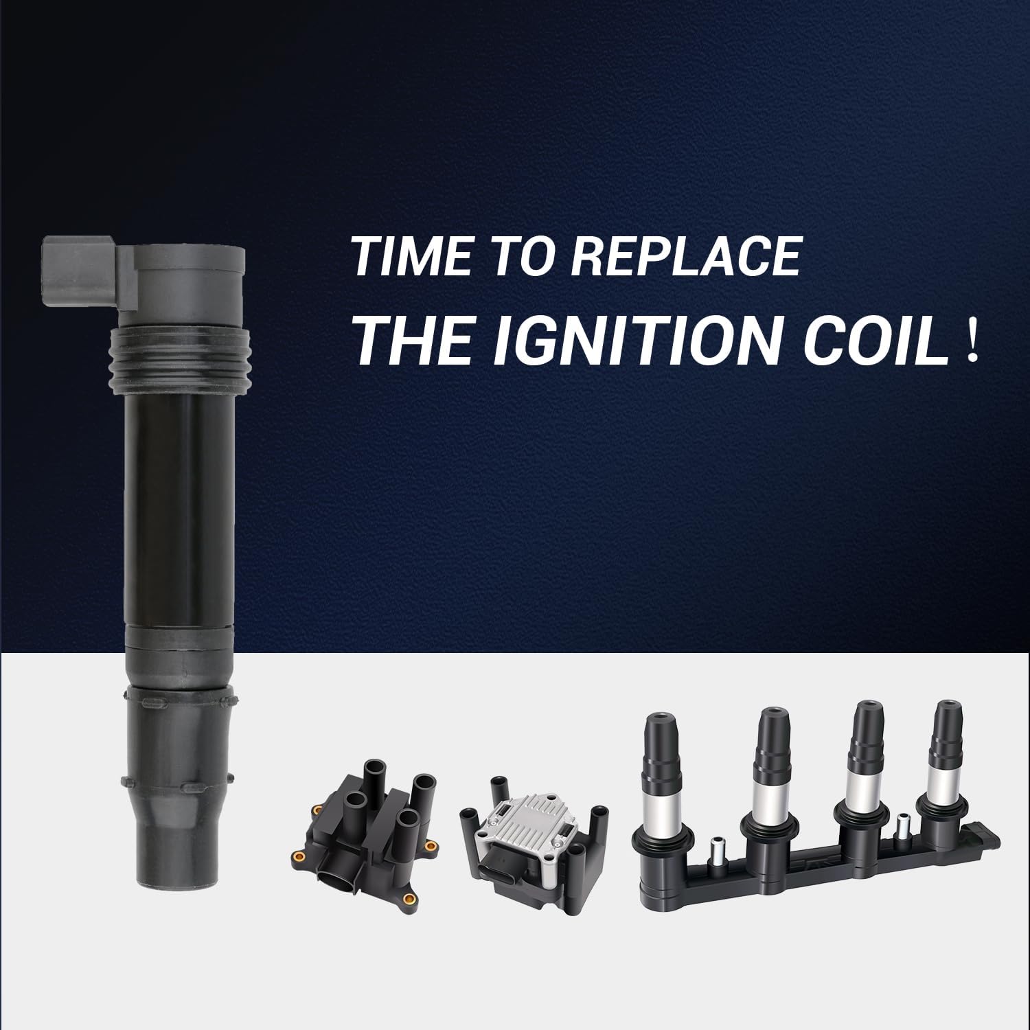 TECHIE Ignition Coil Pack F6T570 Compatible with Kawasaki ZX636 ZX6R ZXR9F ZX R9F 636 For Ninja ZX-6R 2003-2018 For Ninja ZX-6RR 2003-2006 Replacement for 21171-0021,4 PCS