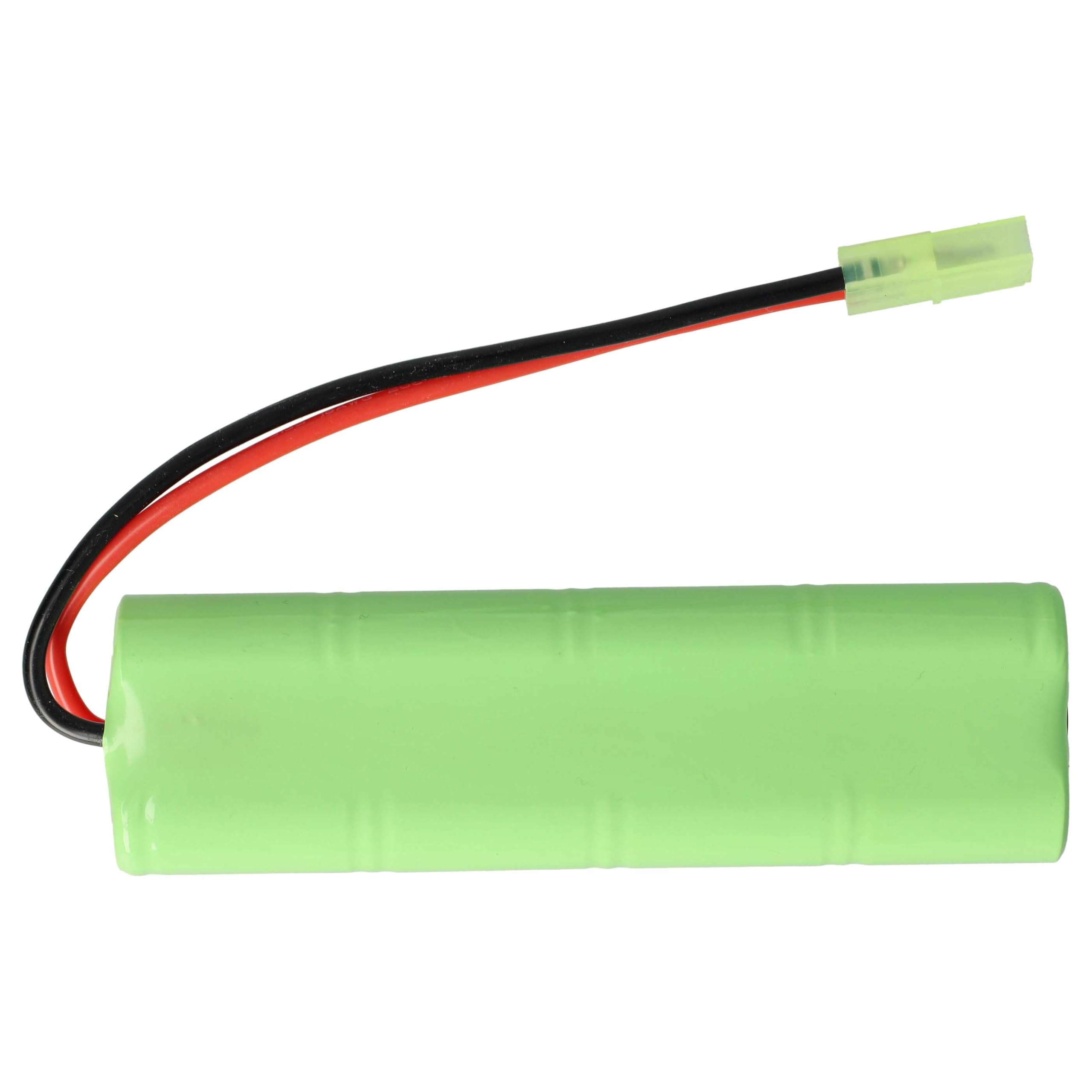 vhbw 1x Batterie Compatible avec Airsoft Guns MP5A5, MC51, Steyr Pistolet Airsoft (1500mAh, 9,6V, NiMH)