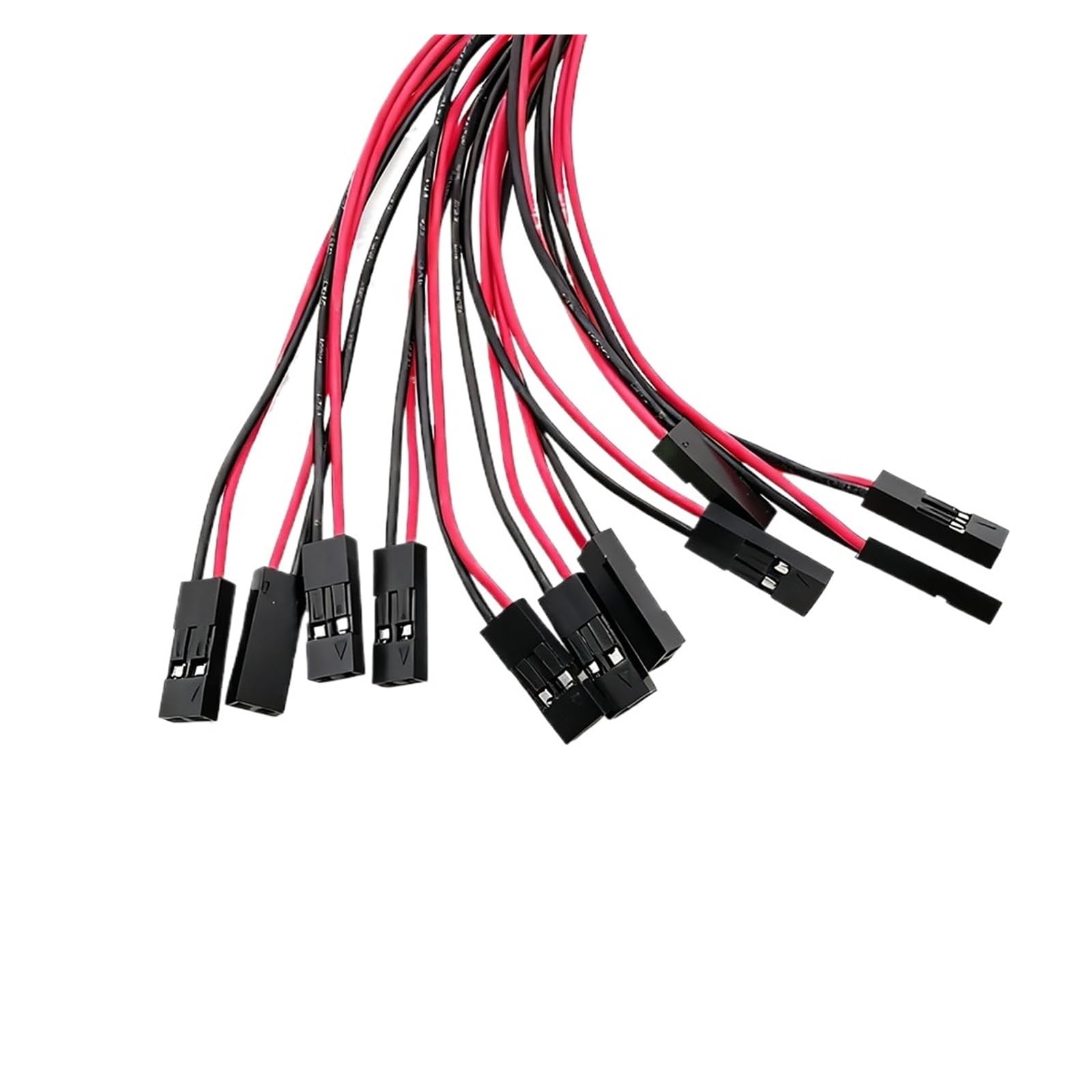 10-50Pcs 2 Pin .54mm Pitch Weibliche Jack for Dupont Stecker 2P Buchse Mit 26AWG PVC Draht Jumper Kabel for Linie PCB DIY(Length 30CM,50Pcs)