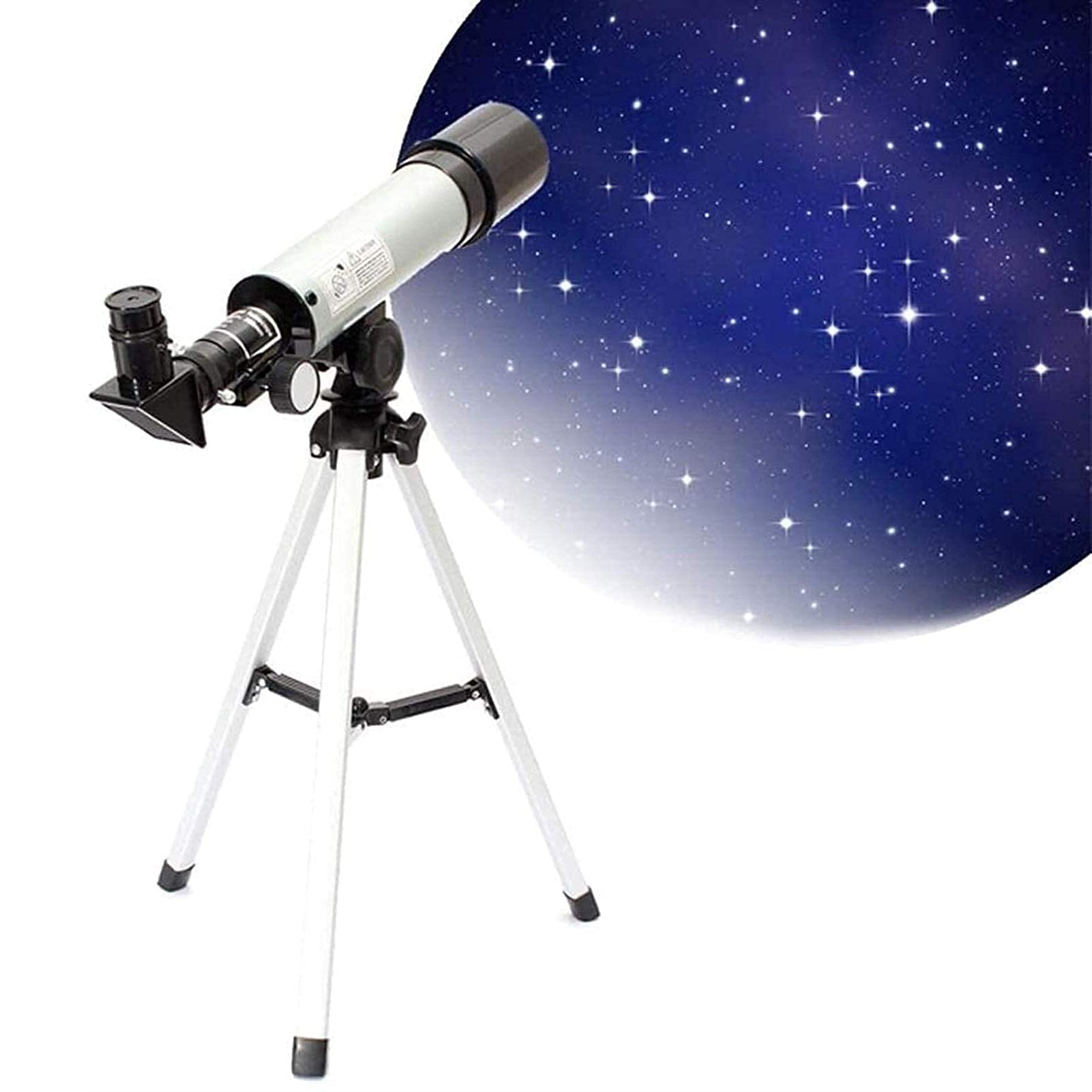 Teleskop astronomiczny, apertura 50 mm, monokularowy teleskop kosmiczny 360 mm, do obserwacji nieba/gwiazd/księżyca/ptaków, ze statywem