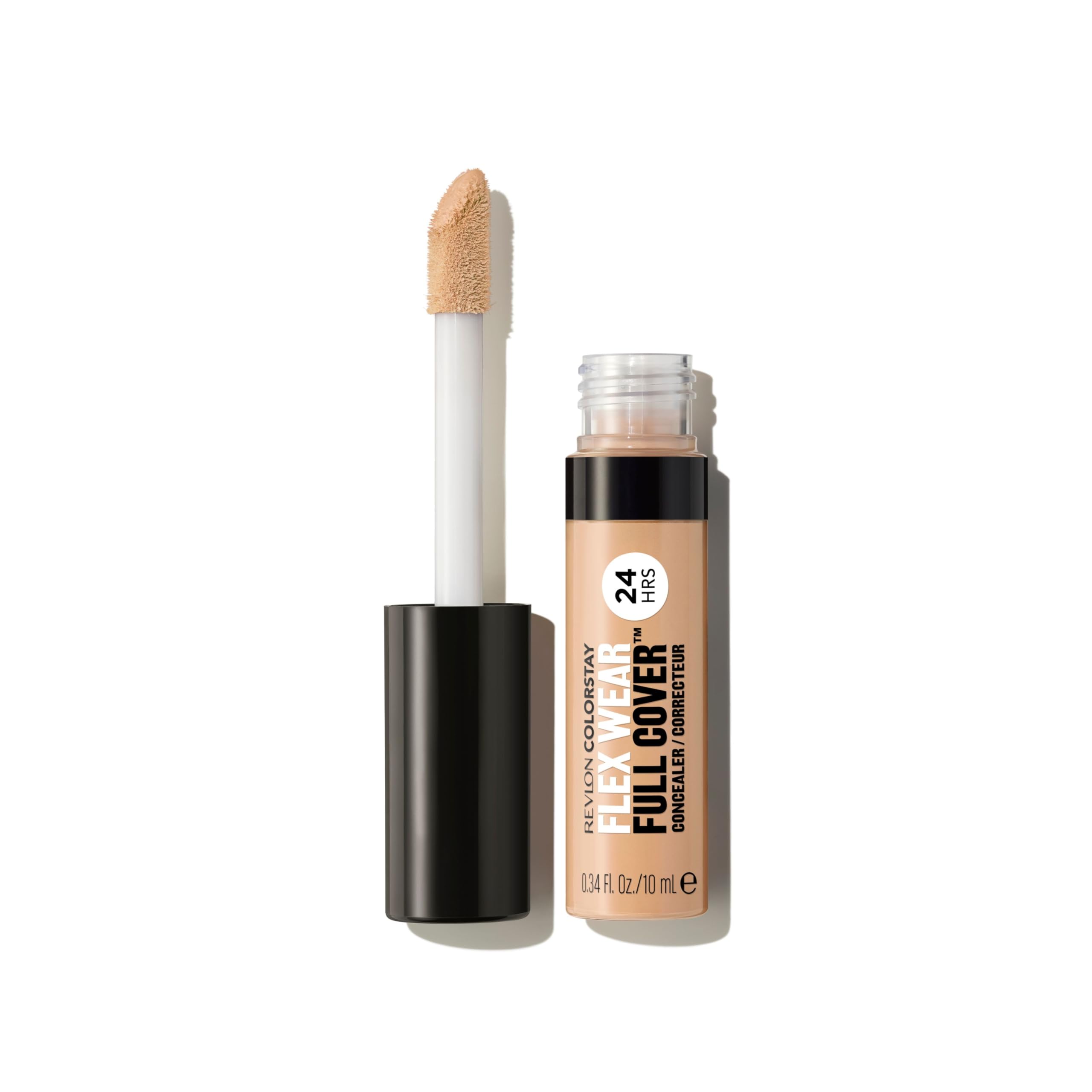 Revlon Colorstay Flex Wear, Full Cover Concealer, Infuso Con Acido Ialuronico & Vitamina E, Flessibile A Lunga Tenuta, 025 Light Beige-image