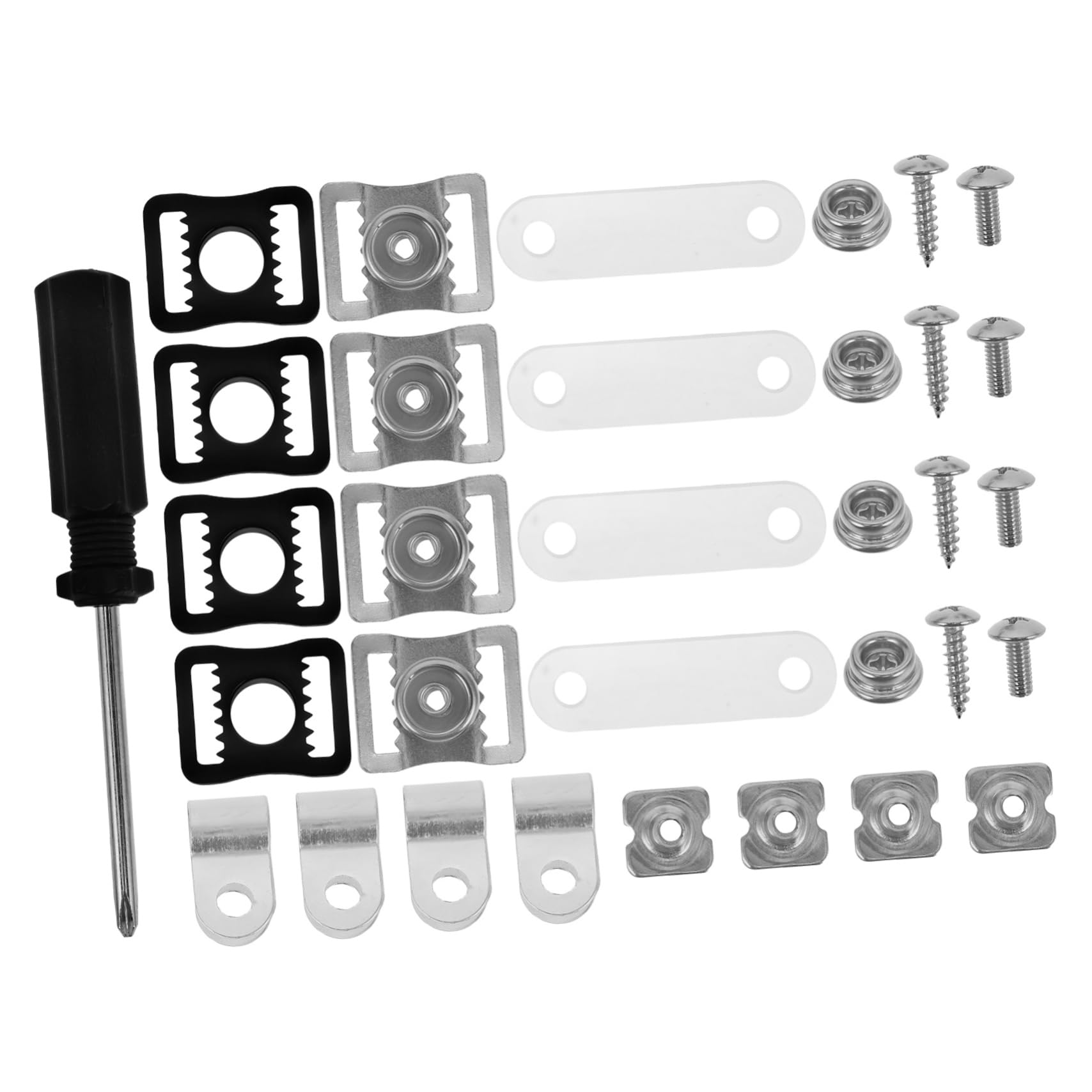 KICHOUSE Hockey Helmet Repair Kit Complete Hardware for Football Baseball Softball Includes Visor Clips Screws Nuts Chin Buckles for Sports Equipment
