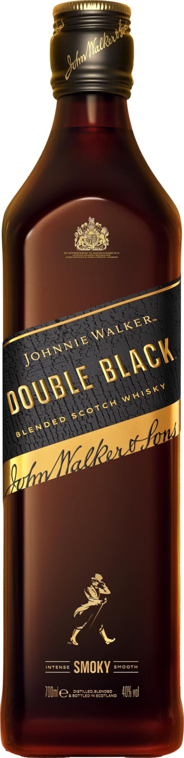 Johnnie Walker, Double Black label, Whisky escocés blended, 700 ml en oferta en Amazon