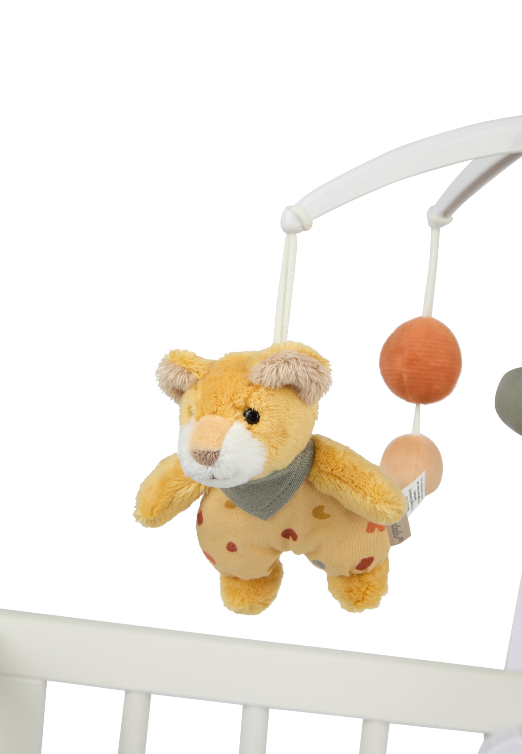 Sterntaler Mobile Giraffe & Löwe – Weicher Flausch, wattiert mit Polyesterwatte – Spieluhr mit Melodie: Brahms Wiegenlied – Beruhigend für Babys - Einschlafhilfe - Kuscheltier- Ideales Geschenk