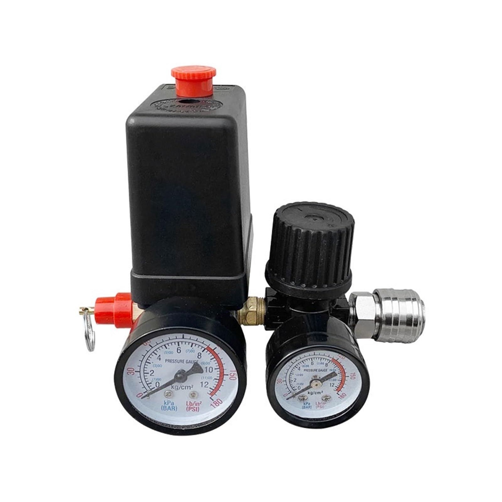 presostato del compresor Válvula de Bomba de Aire de 3000 l/min, 0-180 PSI, con manómetro, regulador de 220 V/380 V, compresor de Aire, presión de Bomba(220V)