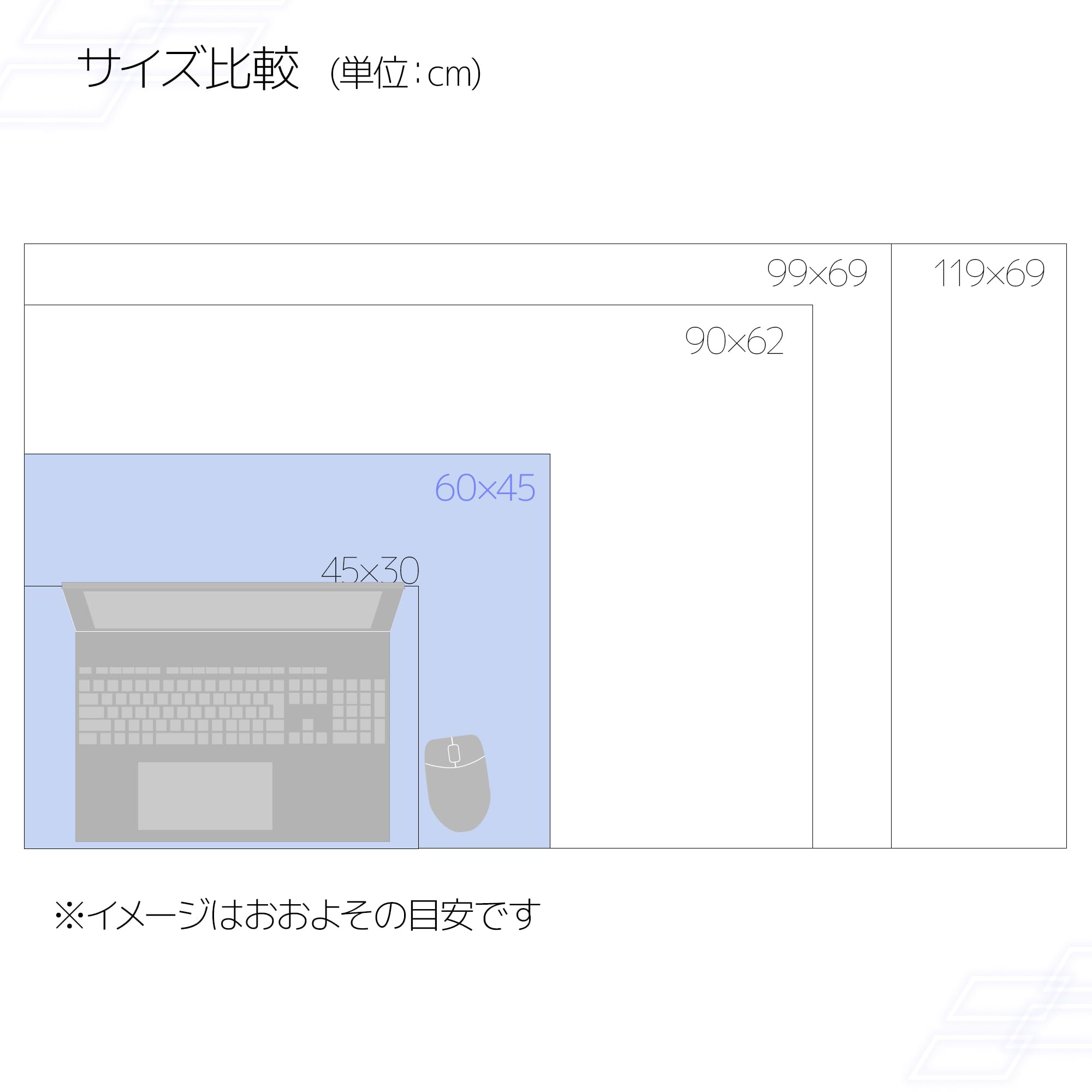Amazon.co.jp: 市場(ICHIBA) 透明 デスクマットクリアー2枚重ねタイプ