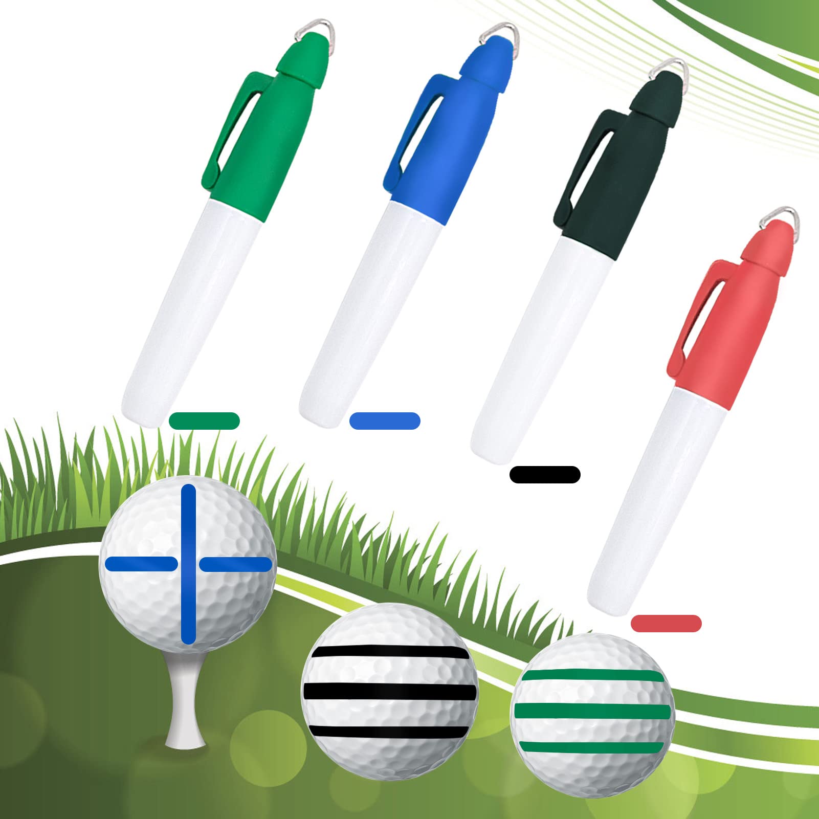 Kit de herramientas de marcador de pelota de golf de 8 piezas
