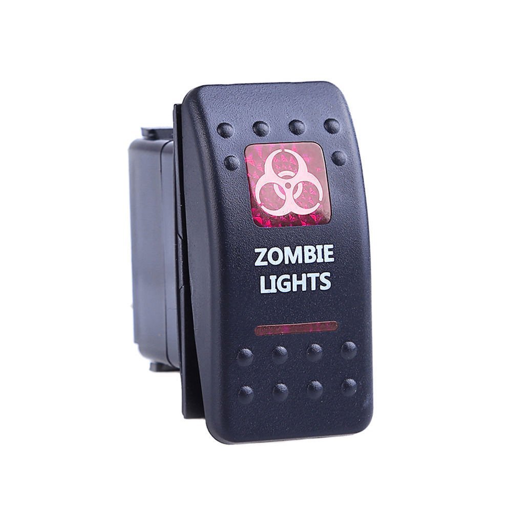Momentanea Interruttore a Bilanciere Dpdt , 20A 12VDC, Illuminato