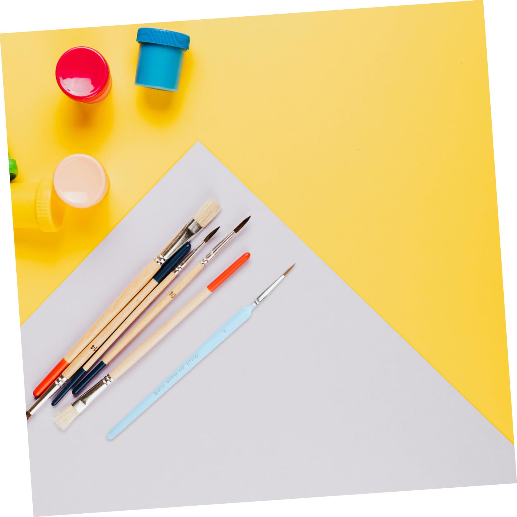 SEWACC 55 Pièces Stylo à Dessin Peinture Miniature Pinceaux Fins Pour La Peinture Acrylique Outil De Peinture Pinceau De Peinture De Détail Pinceau De Détail Miniature Le Fer Sky-blue