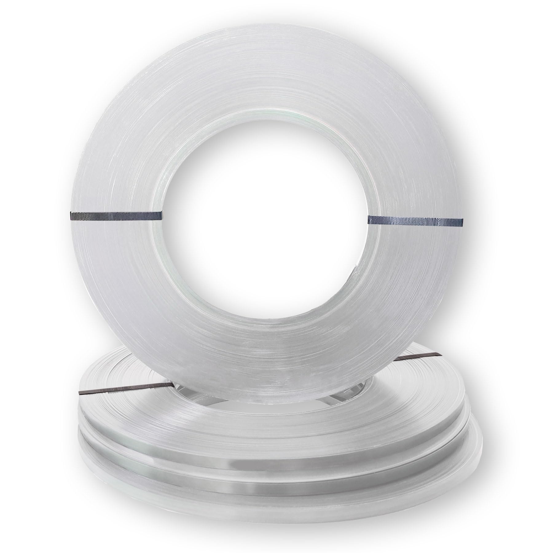 1 Rolle Verpackungsstahlband 19×0,63mm | blank | Scheibenwicklung einlagig/einschichtig | Stahlbandumreifung und Sicherung von sperrigen und schweren Gütern
