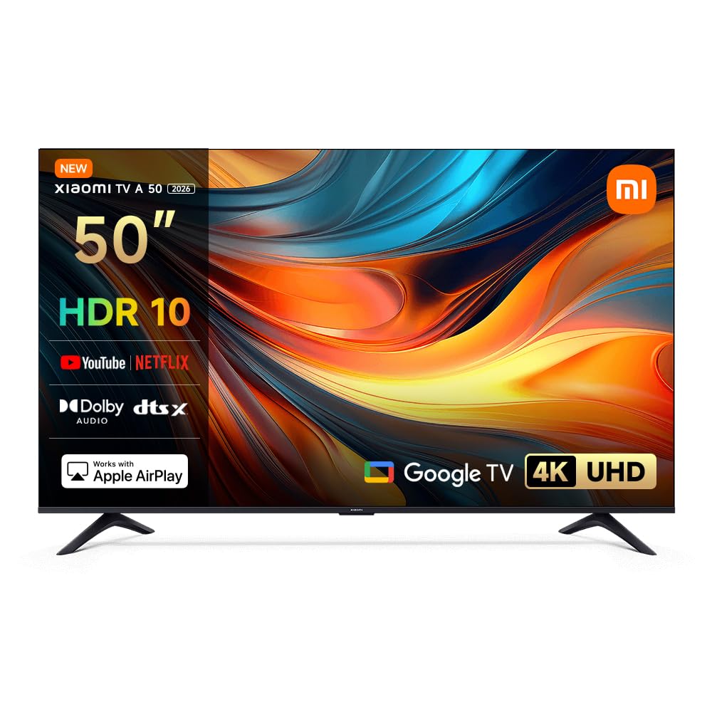 Xiaomi TV A 50 4K eye-care display with HDR picture quality,120Hz refresh rate under Game Boost mode via HDMI